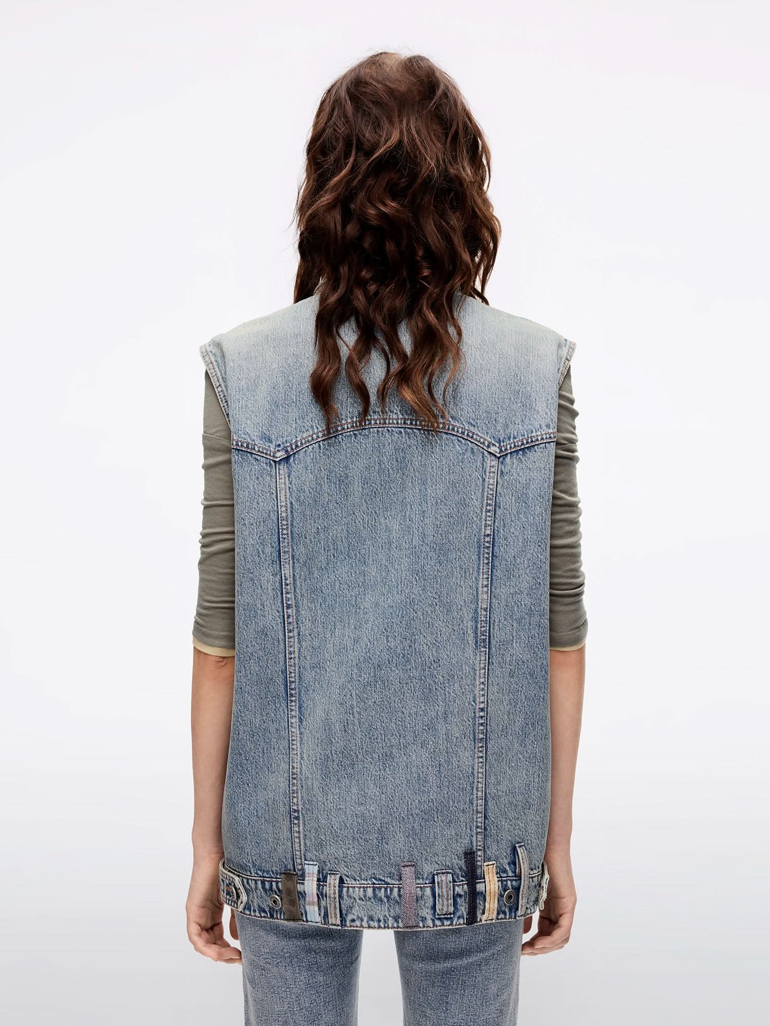 Belt Loop Denim Vest