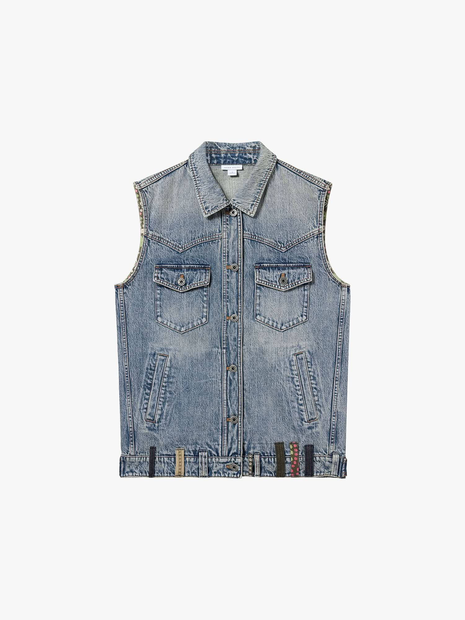 Belt Loop Denim Vest