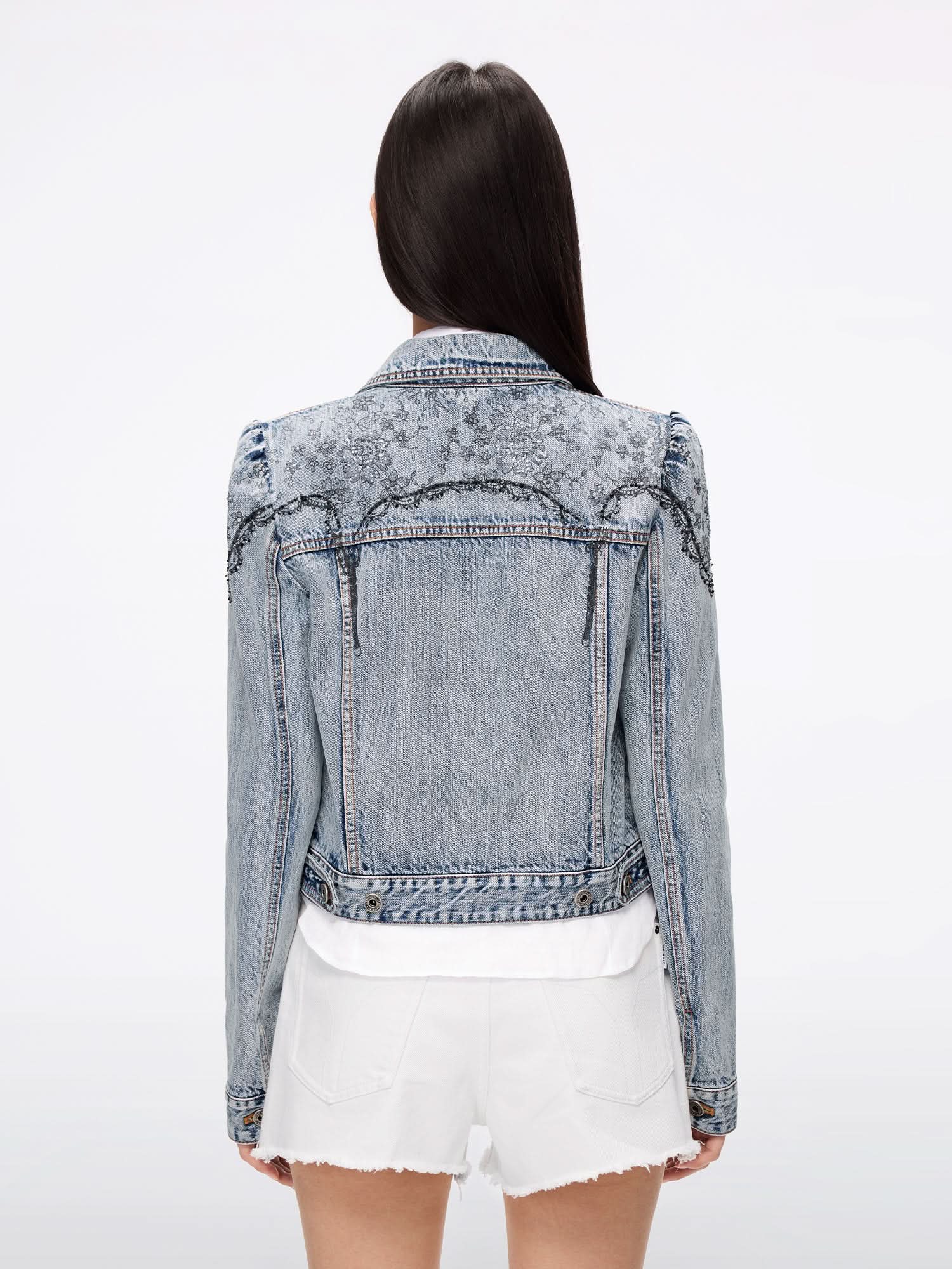 Beaded Denim Jacket