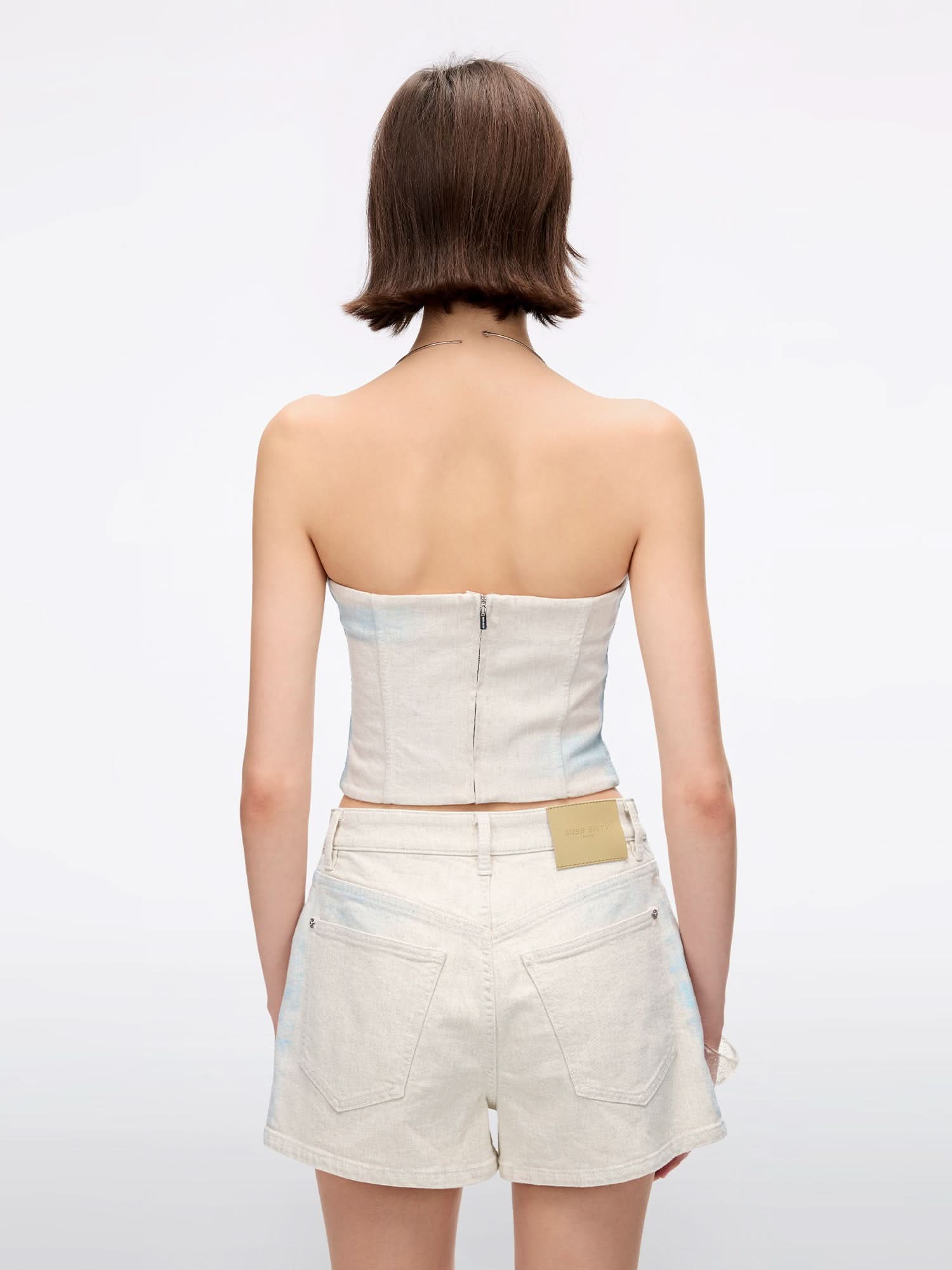 Beaded Denim Top