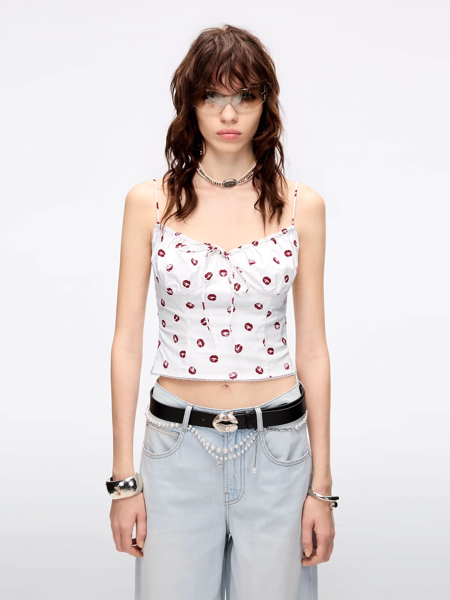 Lip Print Cami Top