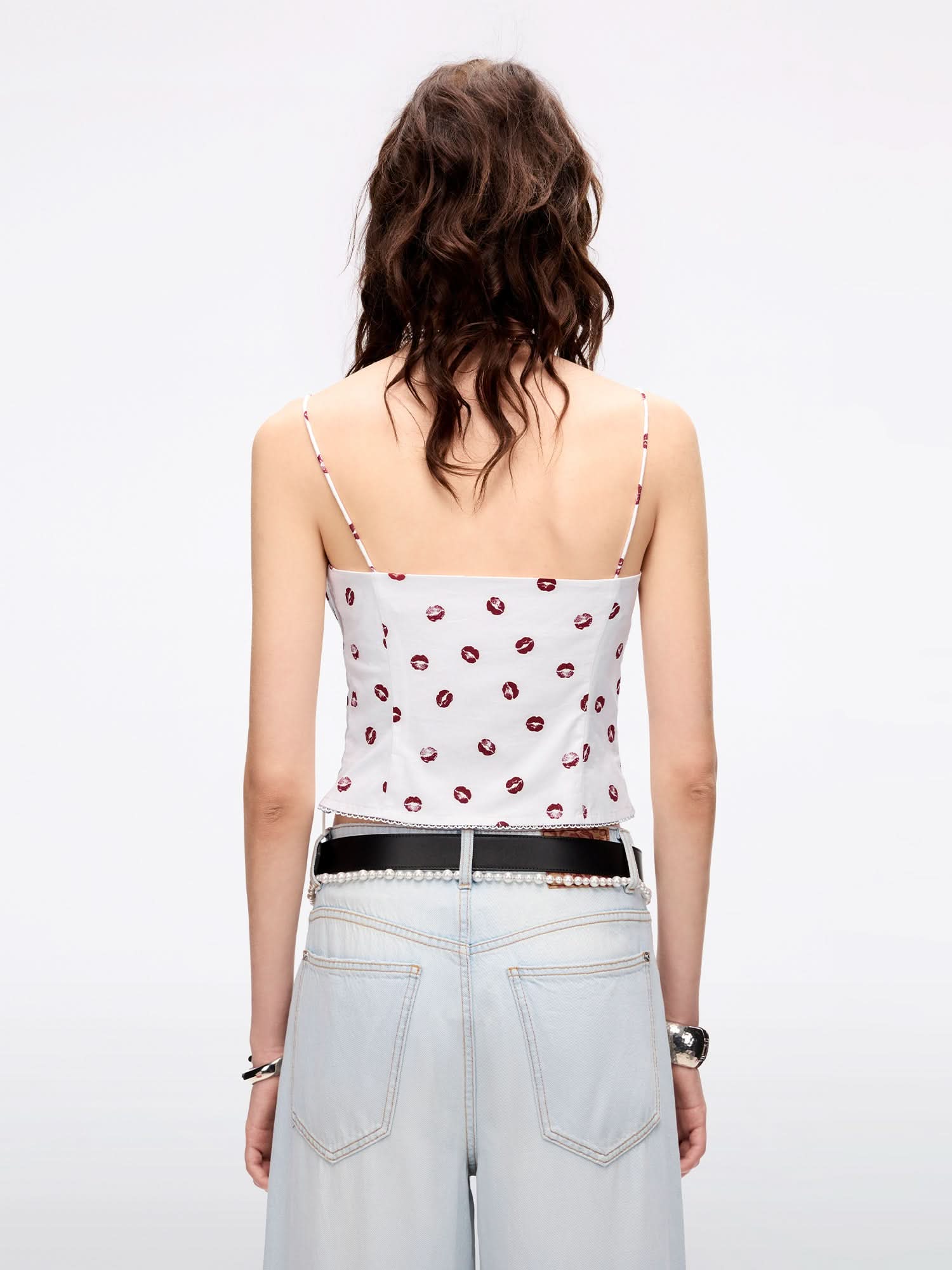 Lip Print Cami Top