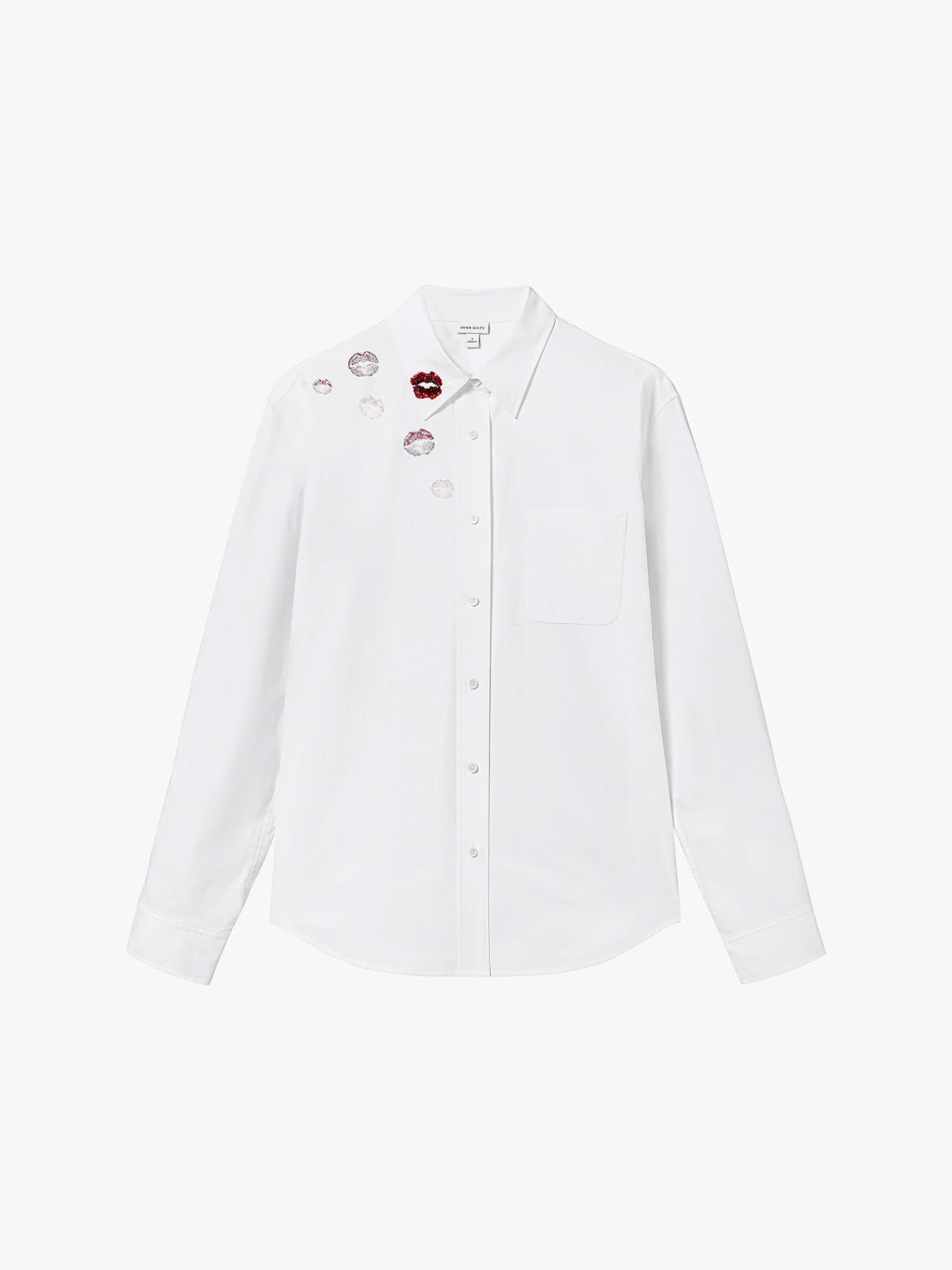 Beaded Loose-Fitting Shirt