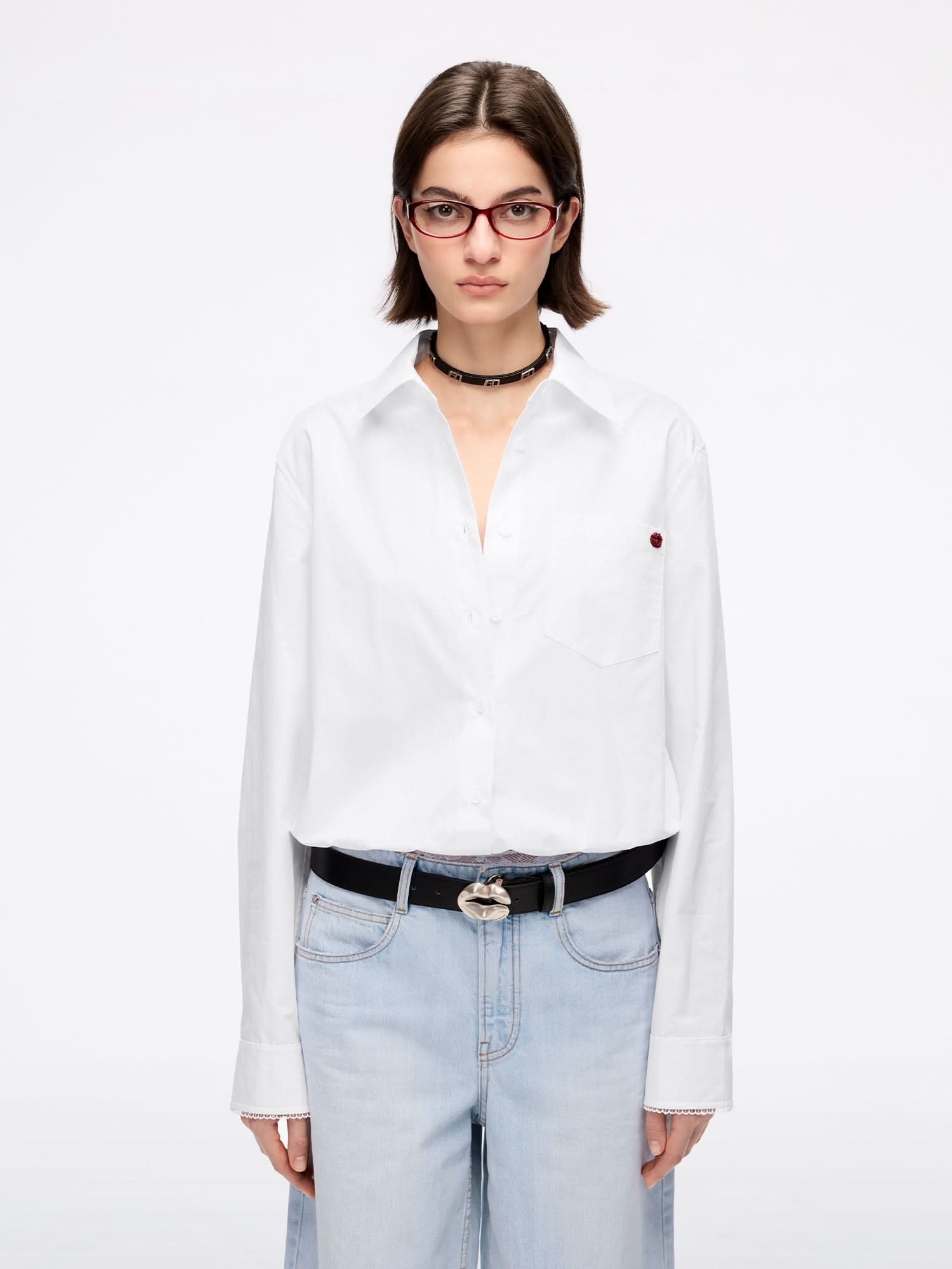 Beaded Embroidered Shirt