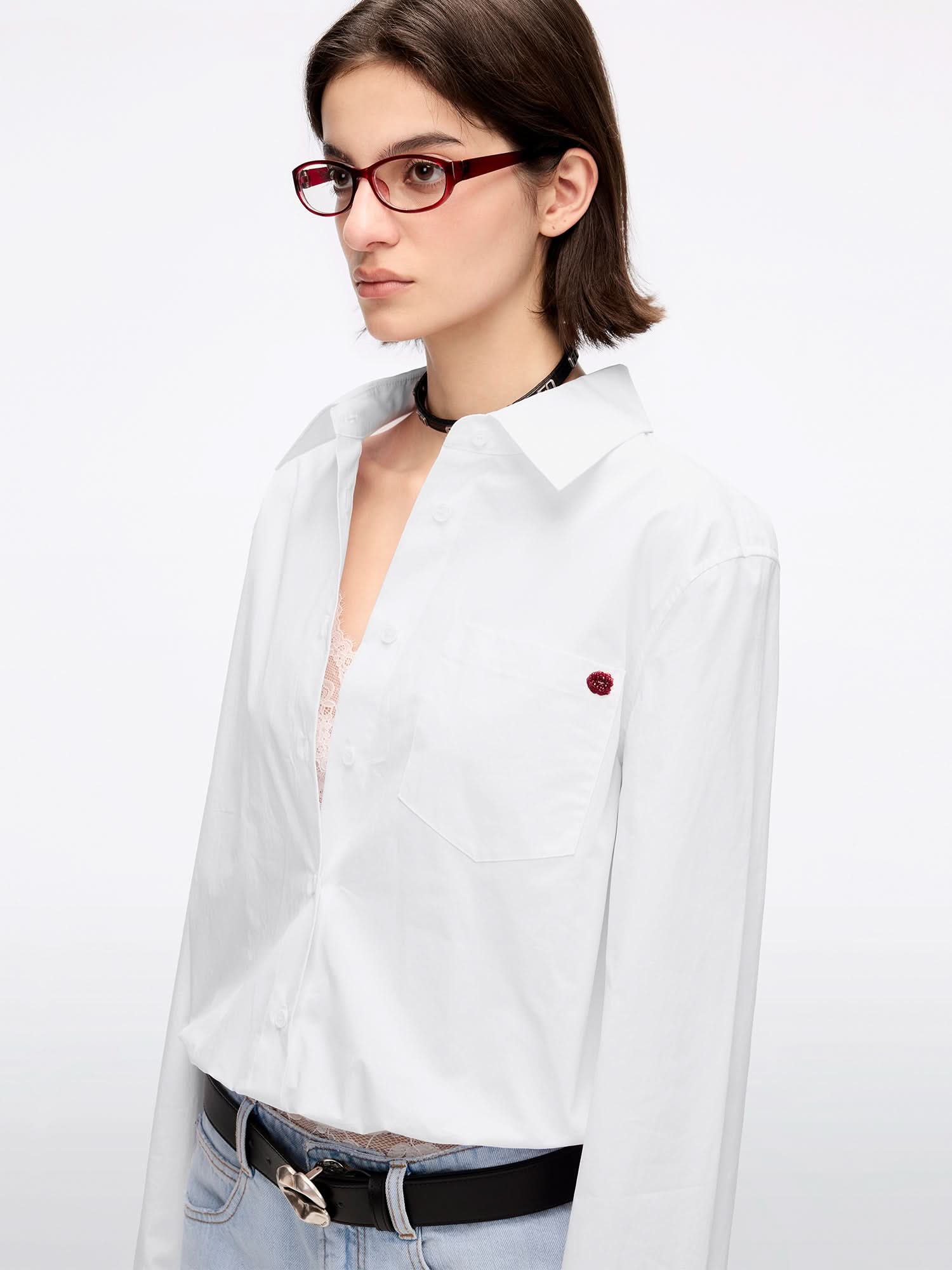 Beaded Embroidered Shirt