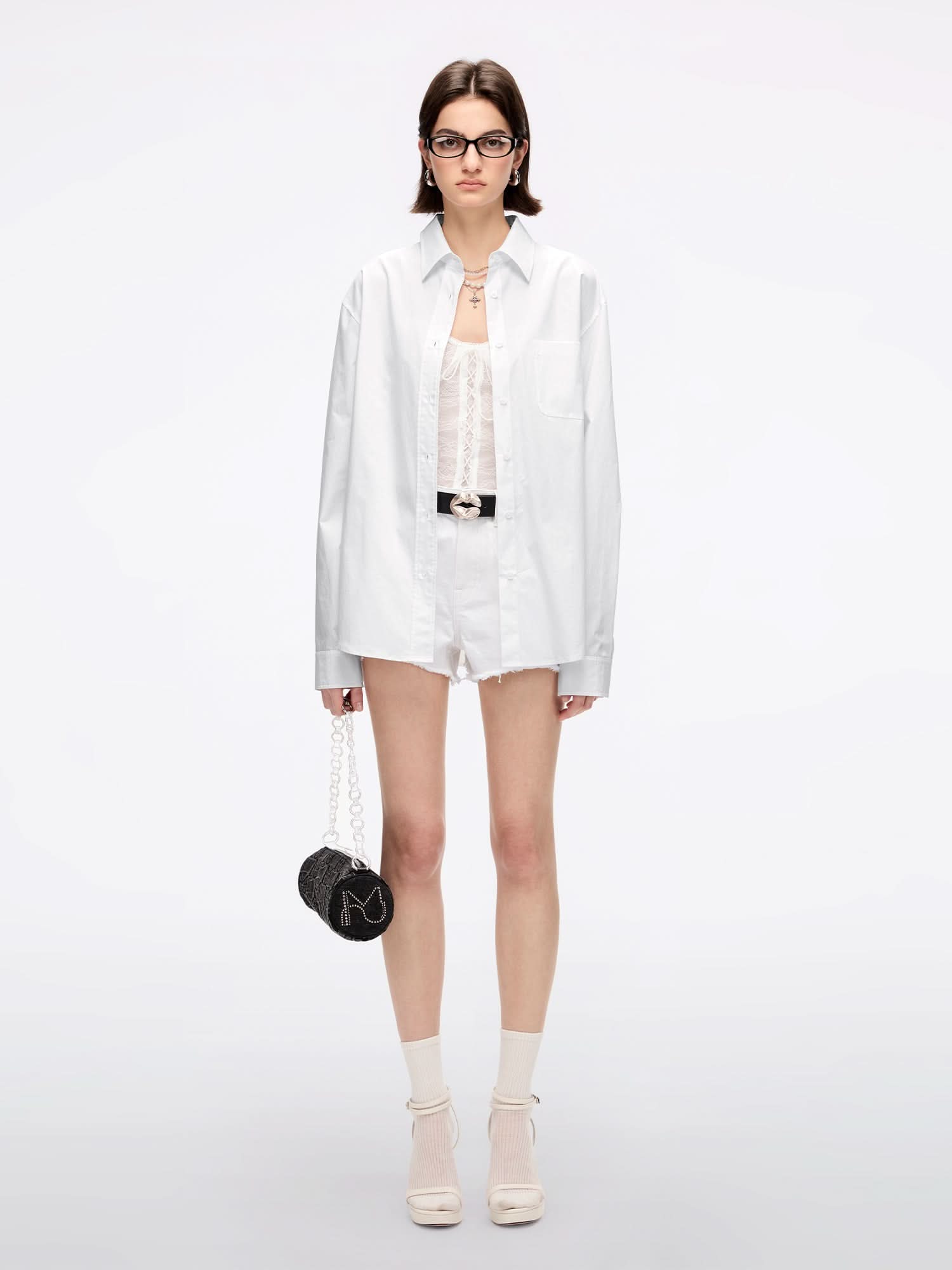 Beaded Long-Sleeve Shirt