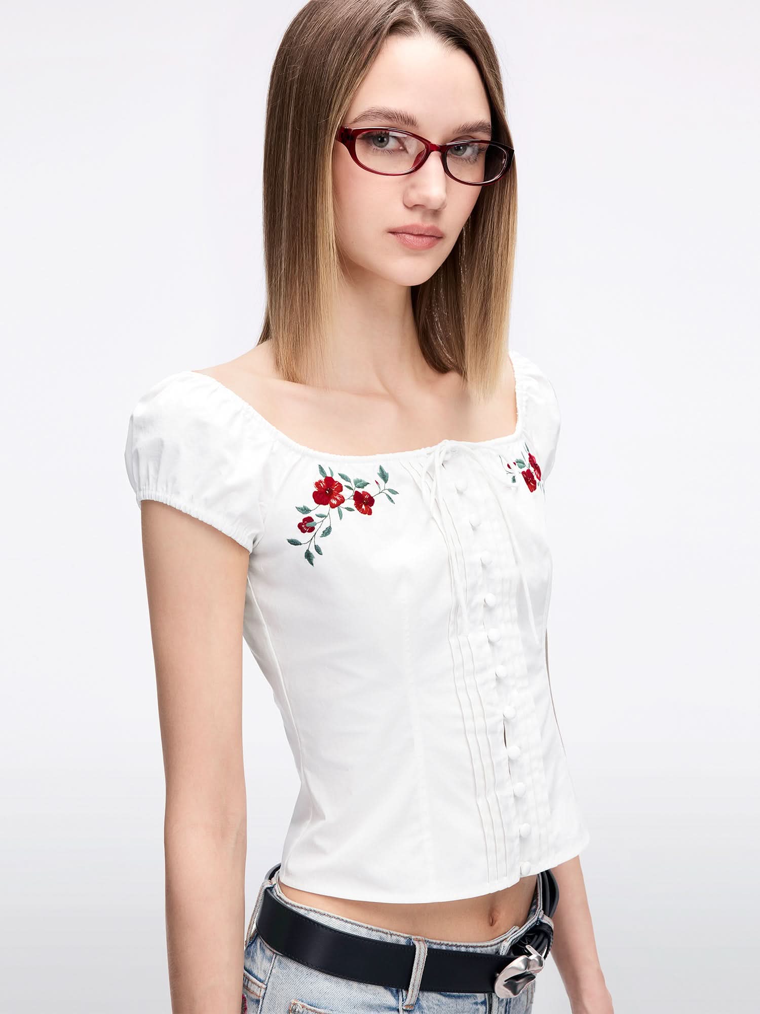 Embroidered Top