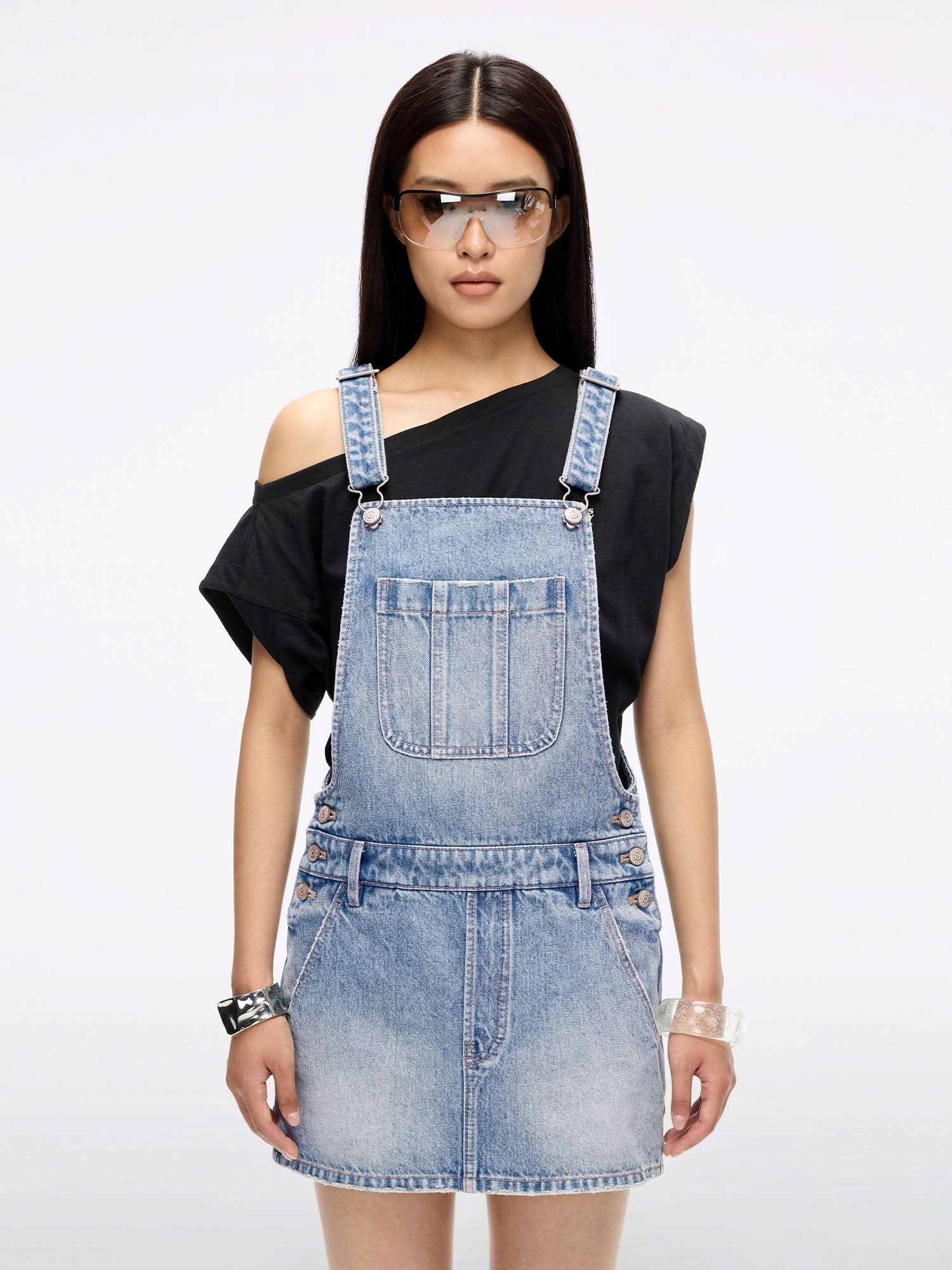 Denim Pinafore Dress