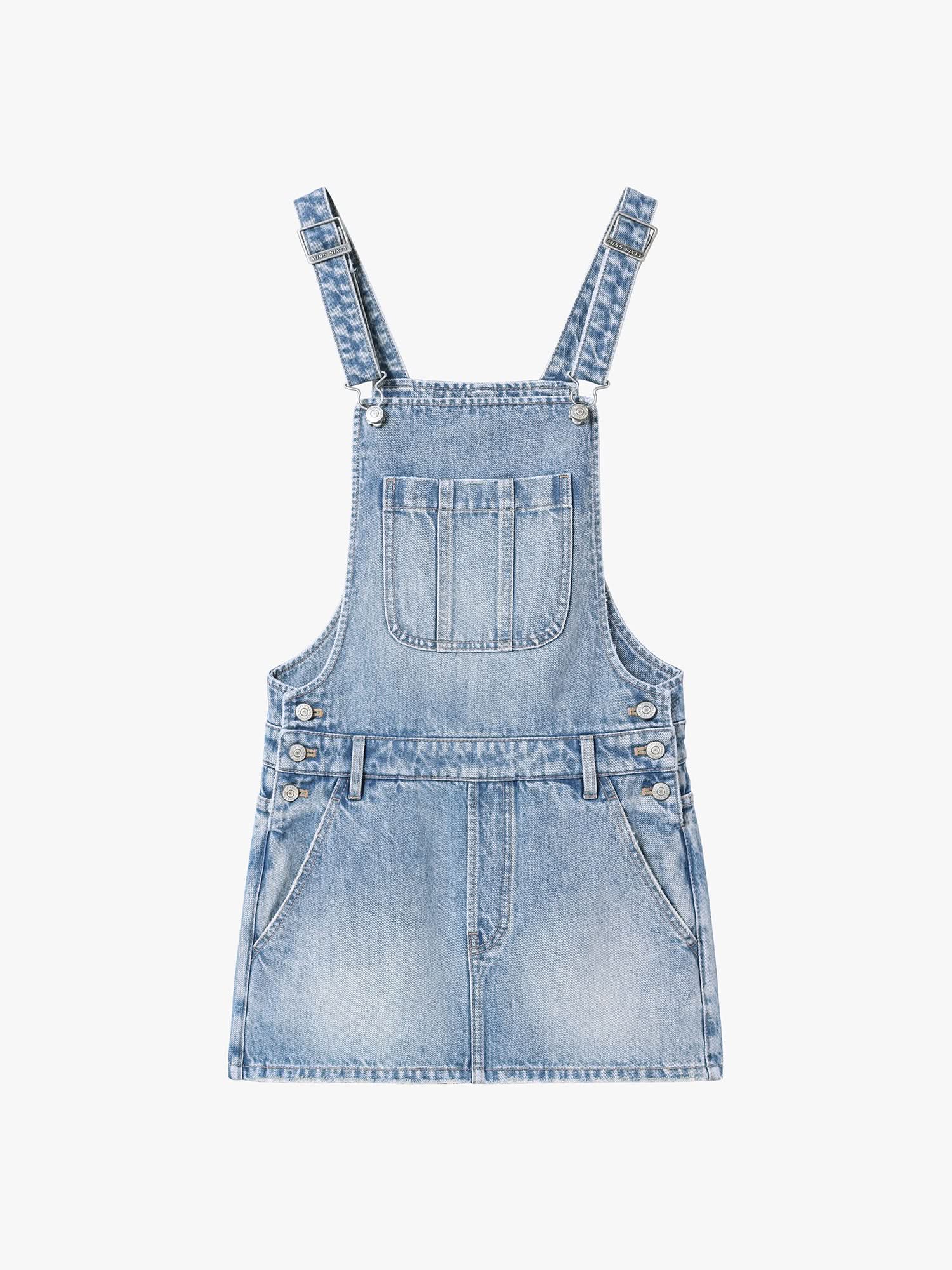 Denim Pinafore Dress