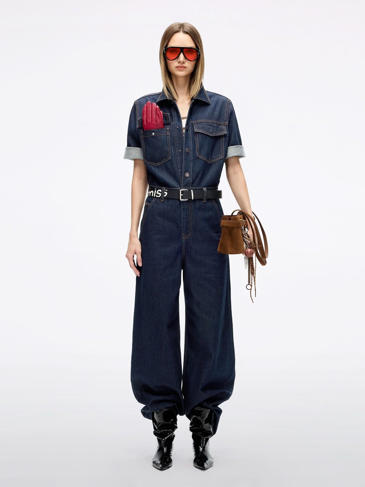 Denim Utility Jumpsuit