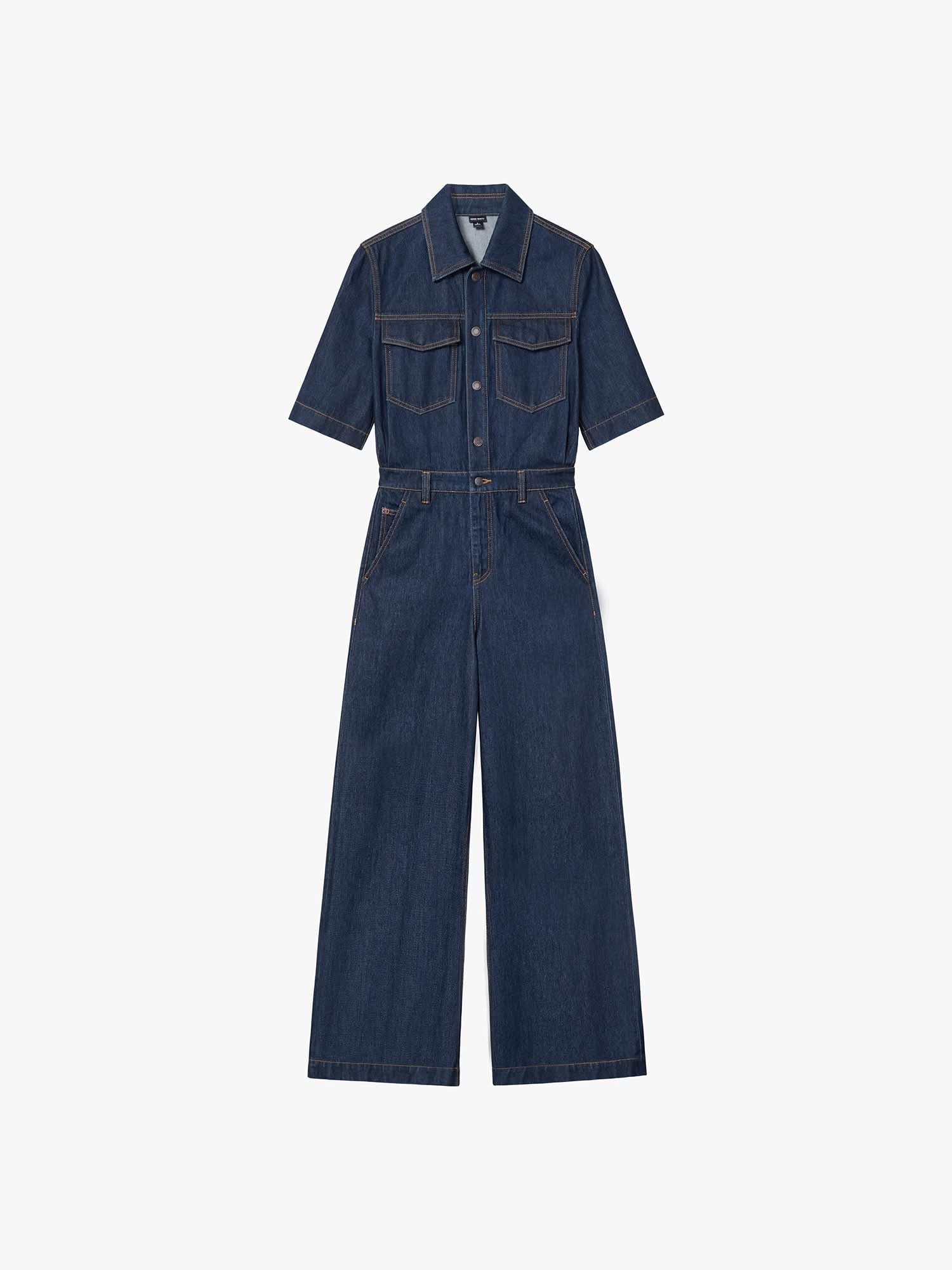 Denim Utility Jumpsuit