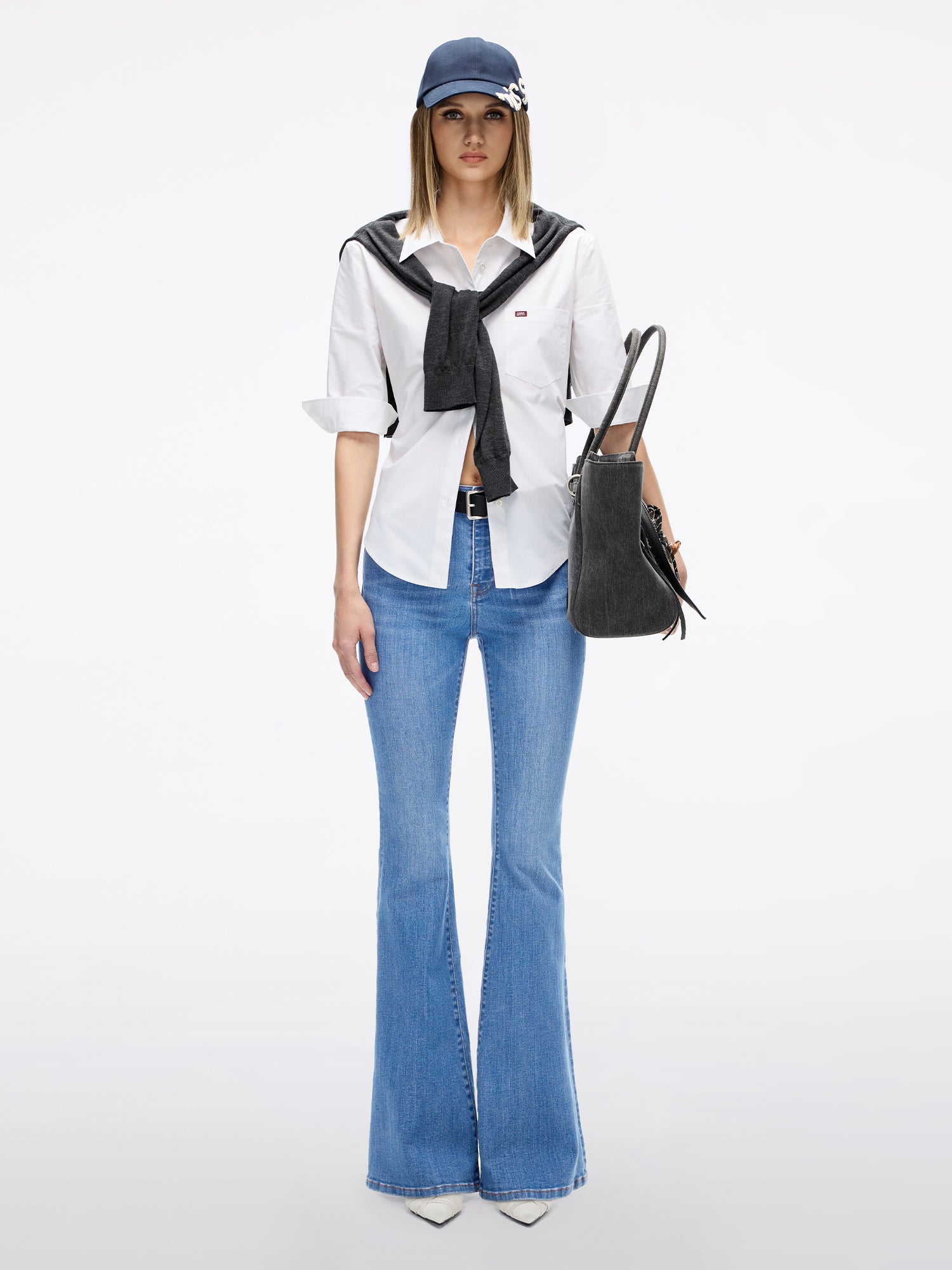 Slim-Fit Flared Jeans-SSM