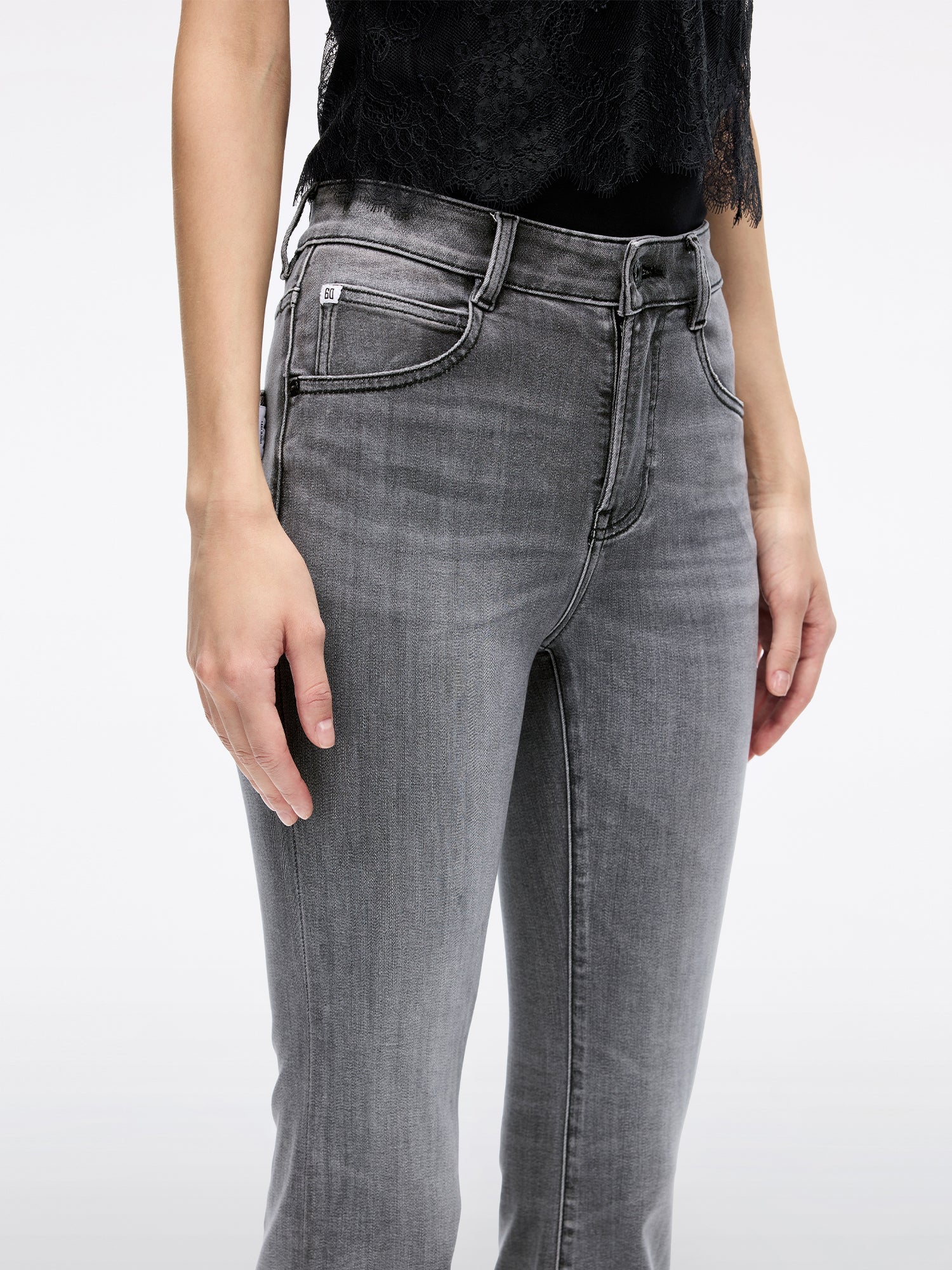 Distressed Flared Jeans-SSM