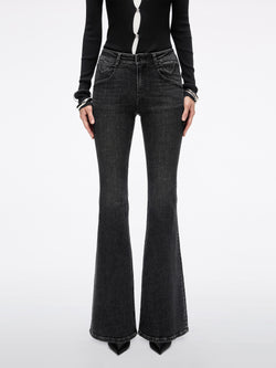Slim-Fit Flared Jeans