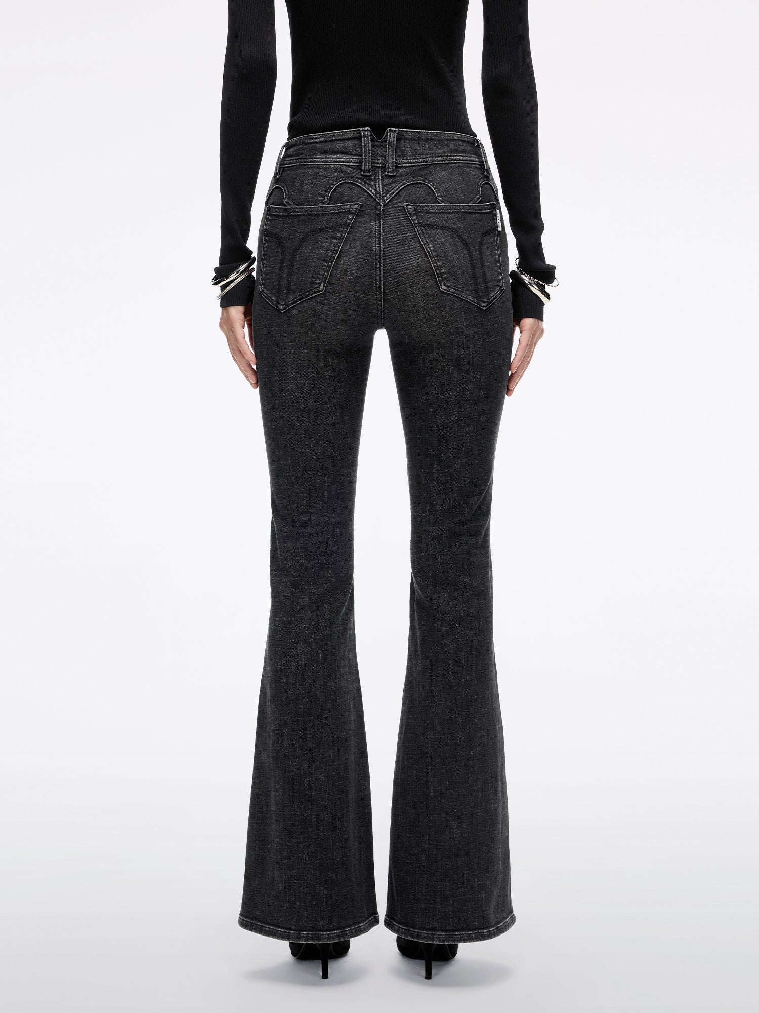 Slim-Fit Flared Jeans