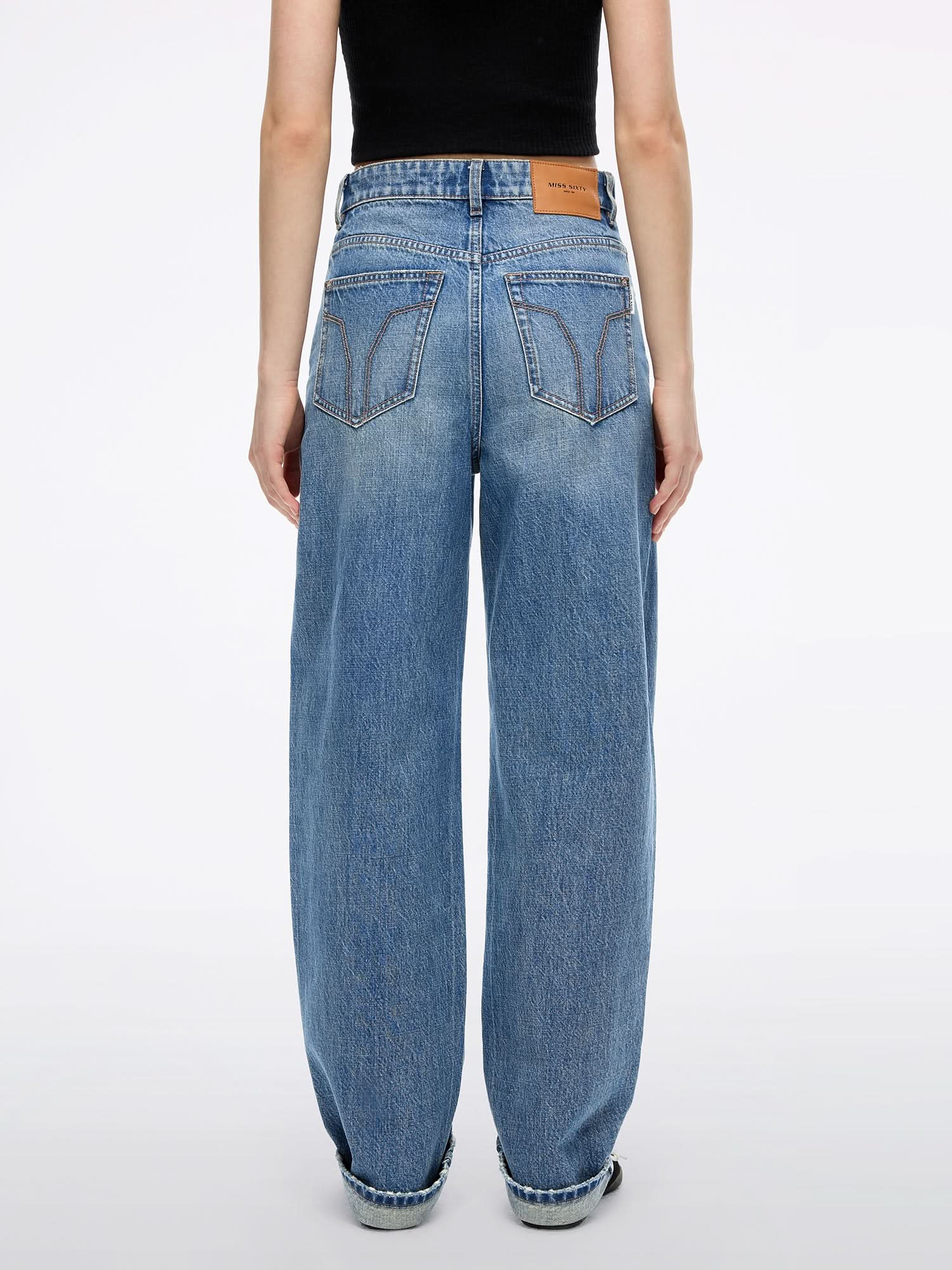 Distressed Jeans-BLUE ATTACK