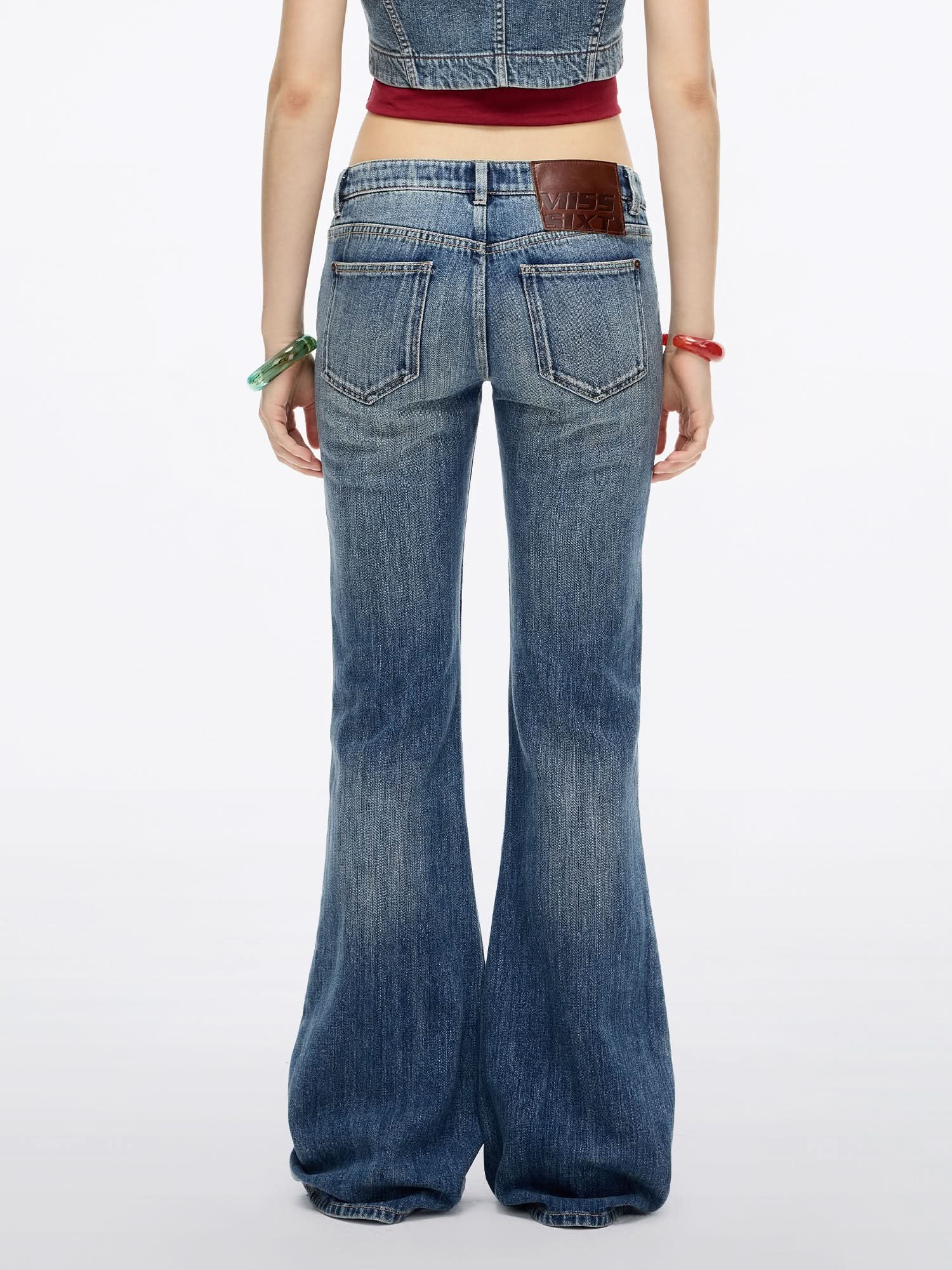 Distressed Flared Jeans