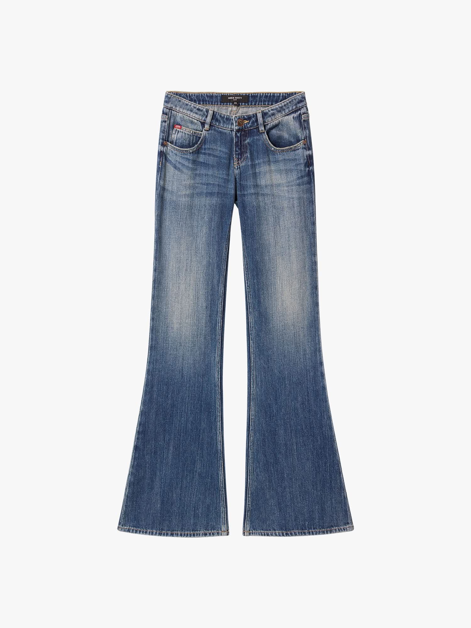 Distressed Flared Jeans