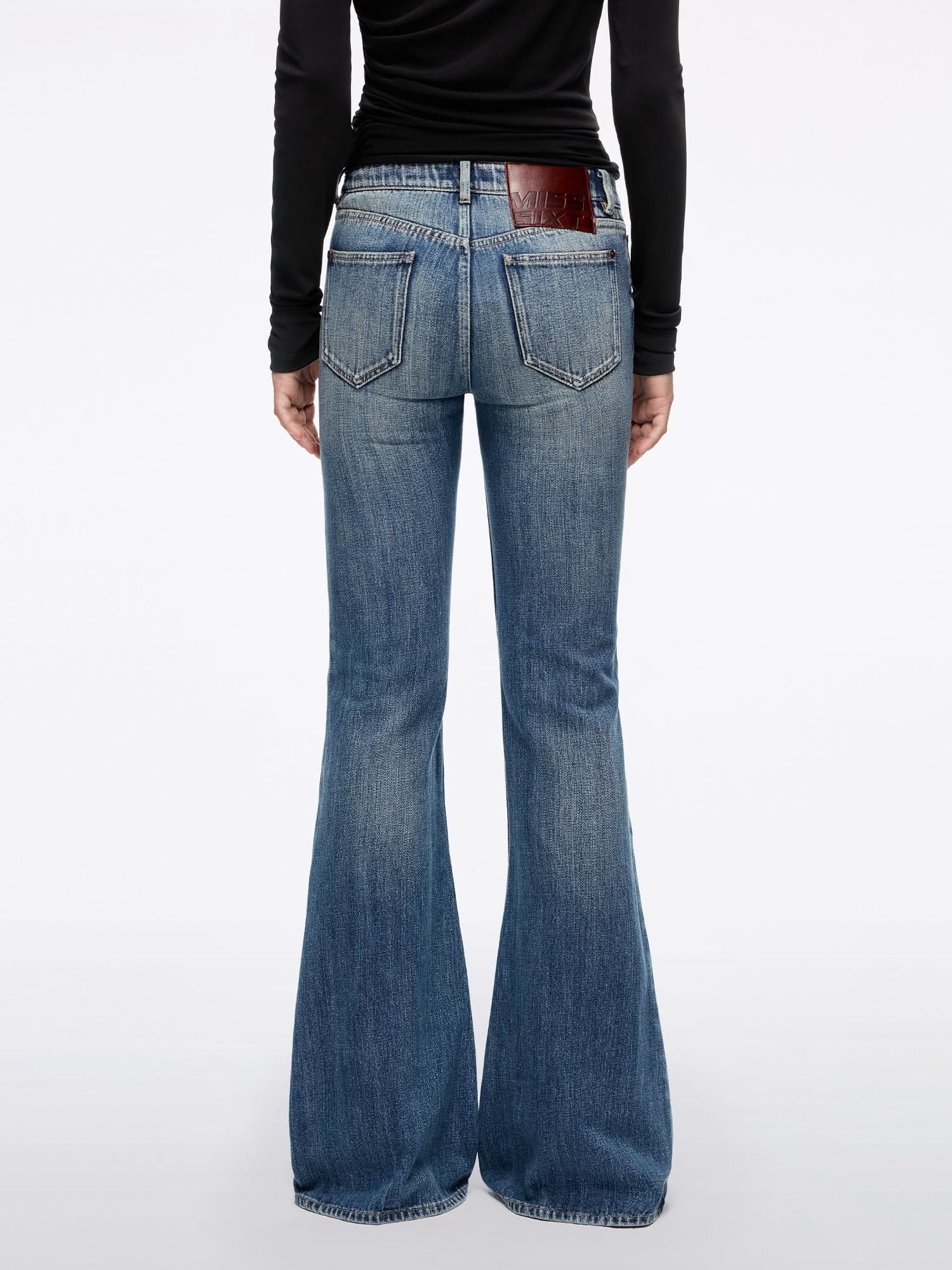 Distressed Flared Jeans