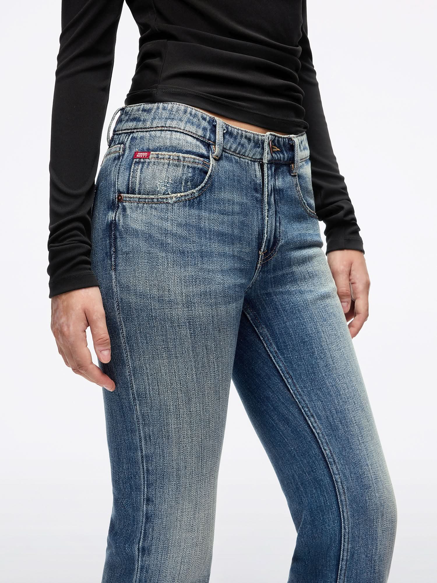Distressed Flared Jeans