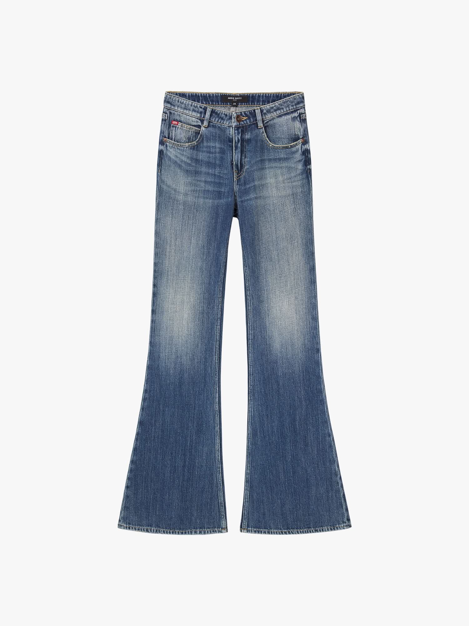 Distressed Flared Jeans
