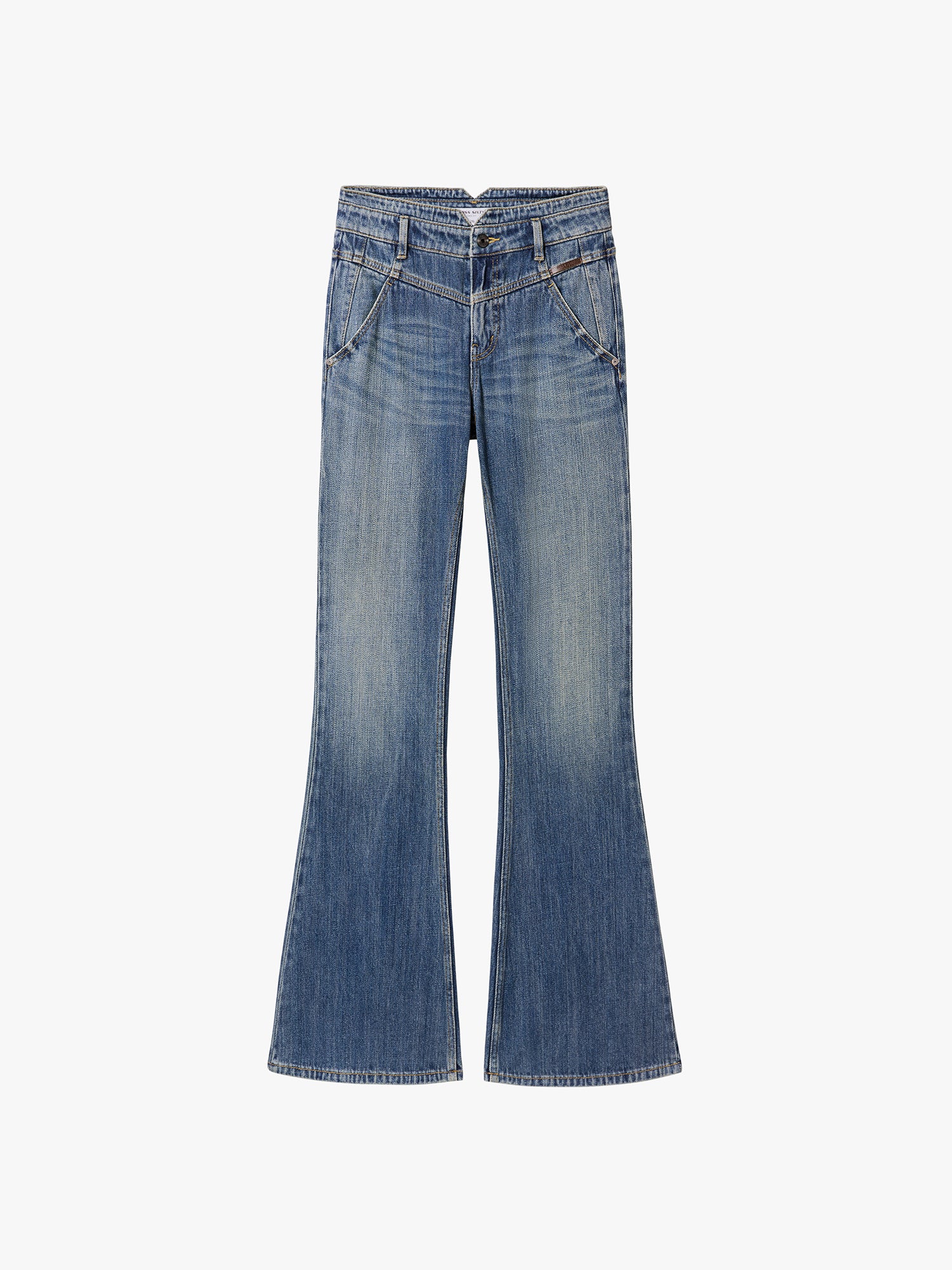 High Waisted Flared Denim Jeans-ALICE