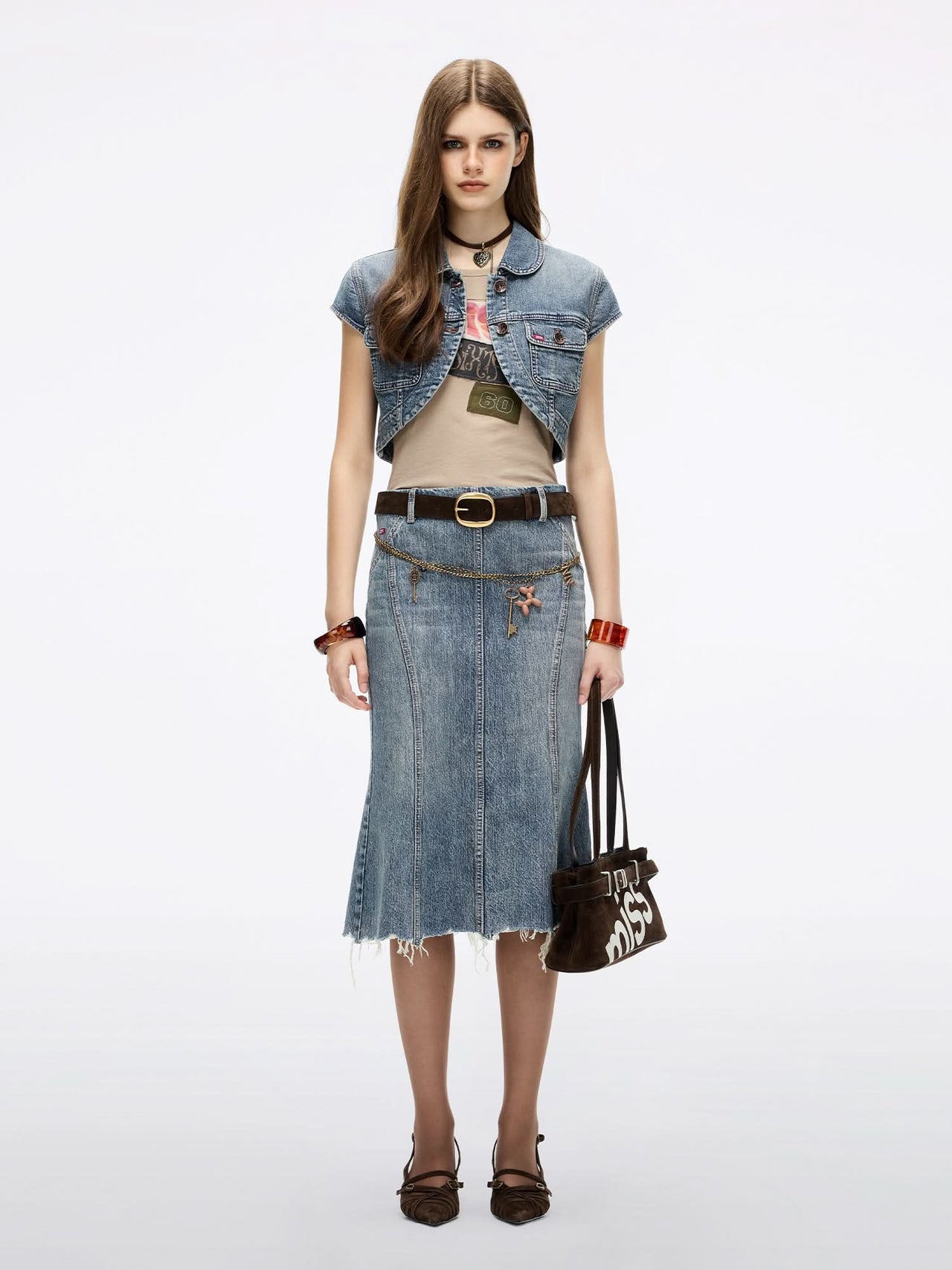 Mermaid Denim Skirt
