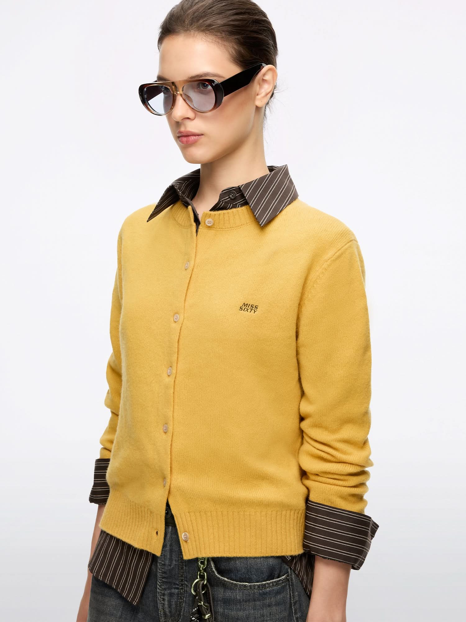 Logo Wool Cardigan