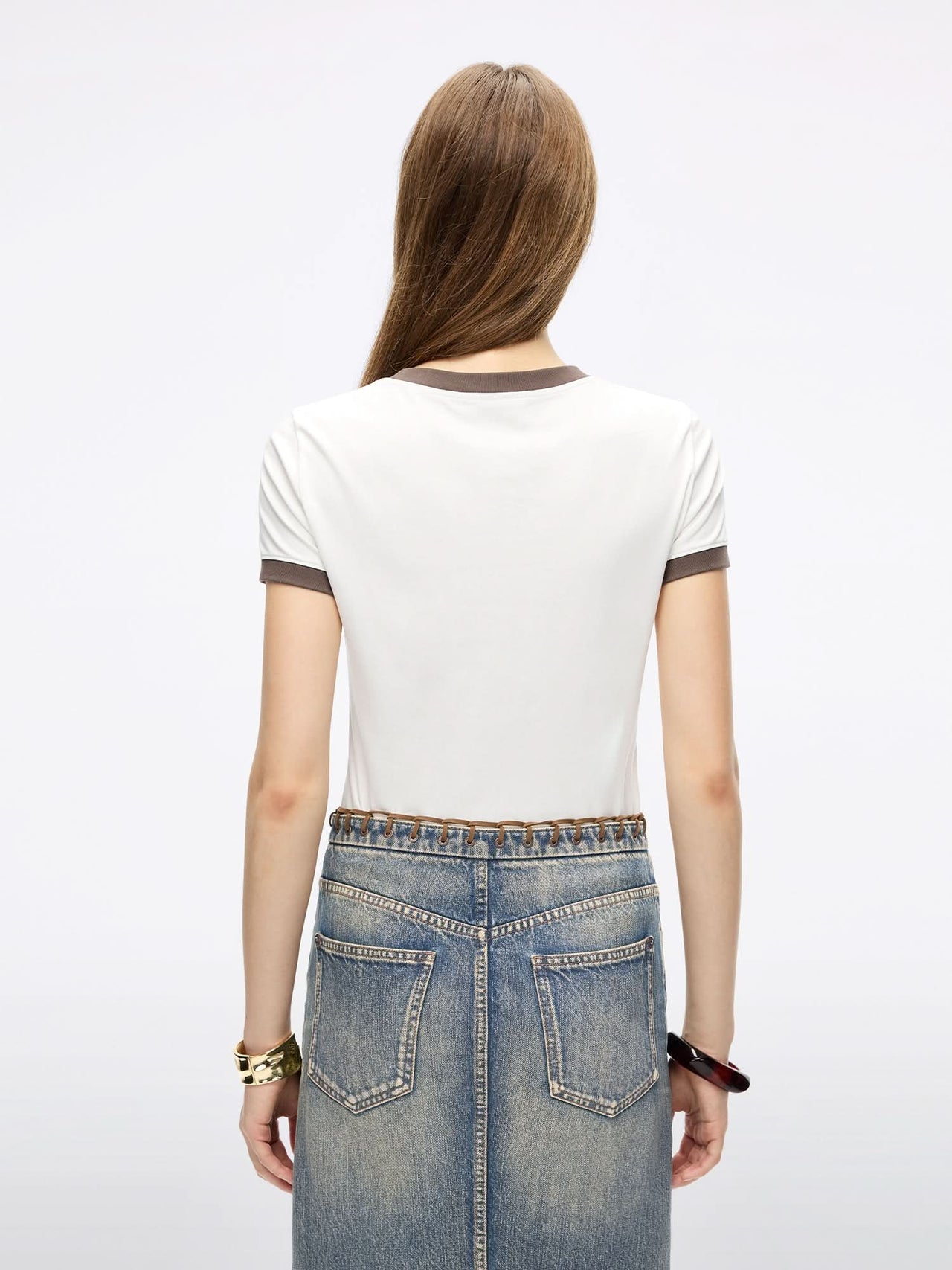 Patchwork Short-Sleeve T-Shirt
