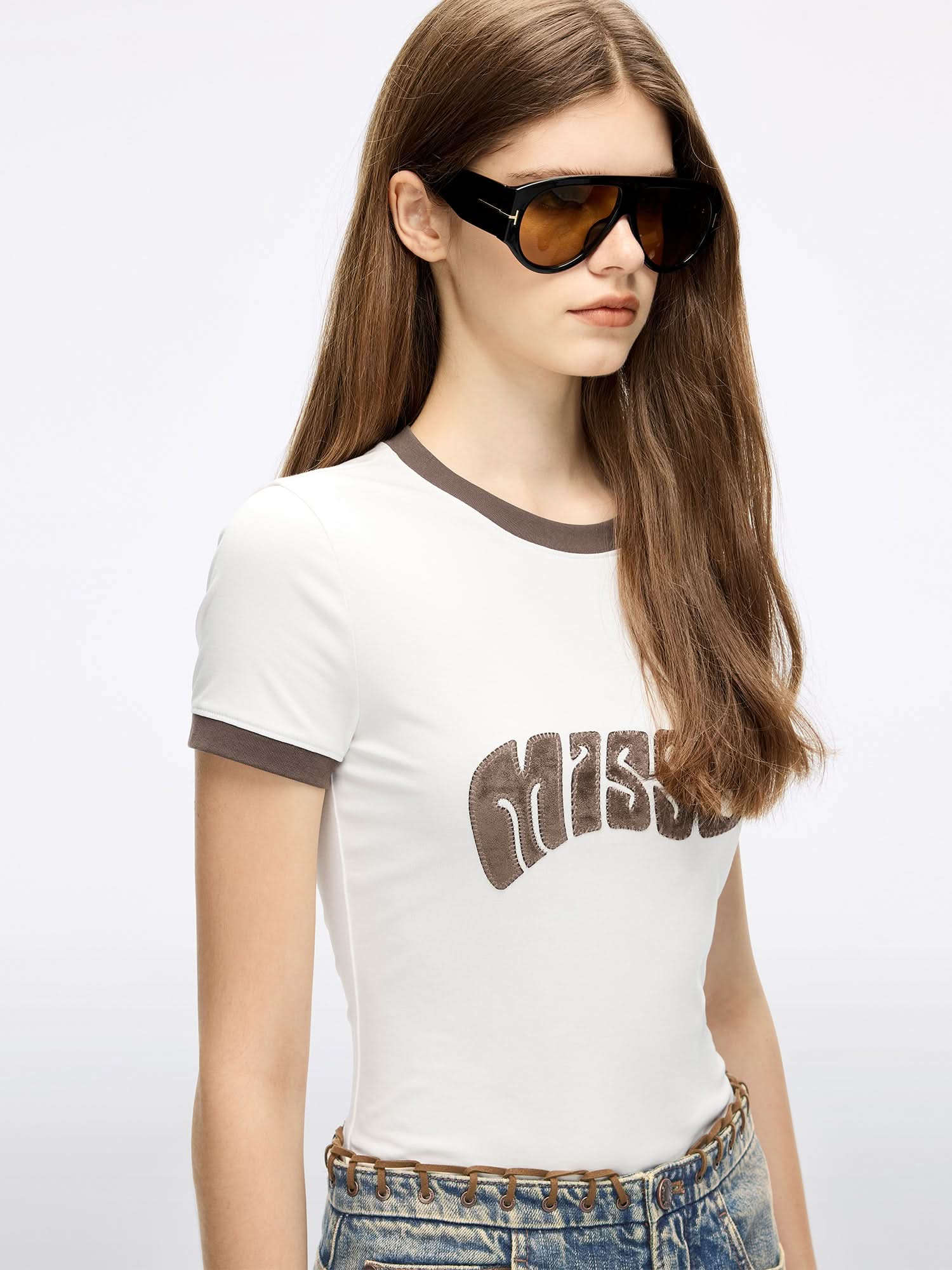 Patchwork Short-Sleeve T-Shirt