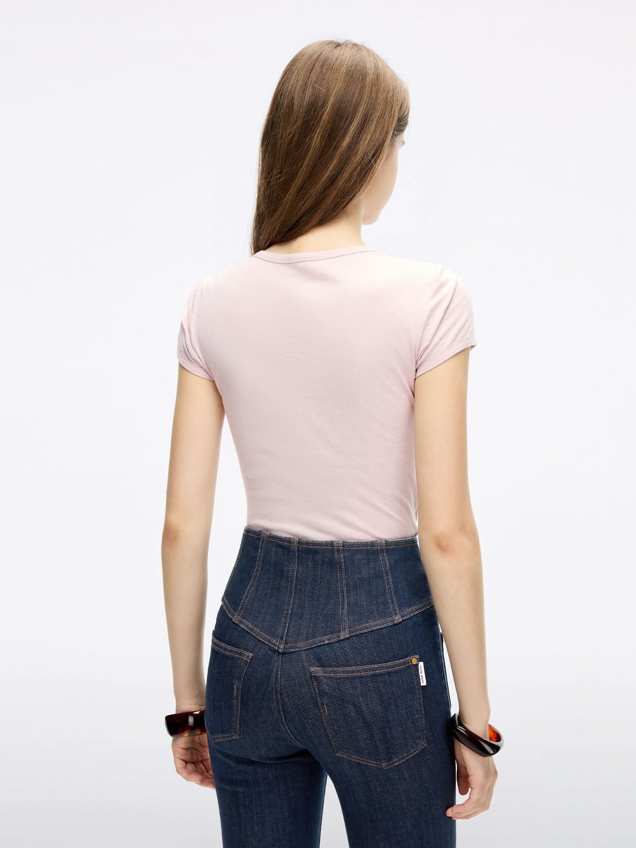 Crew Neck Patchwork T-Shirt