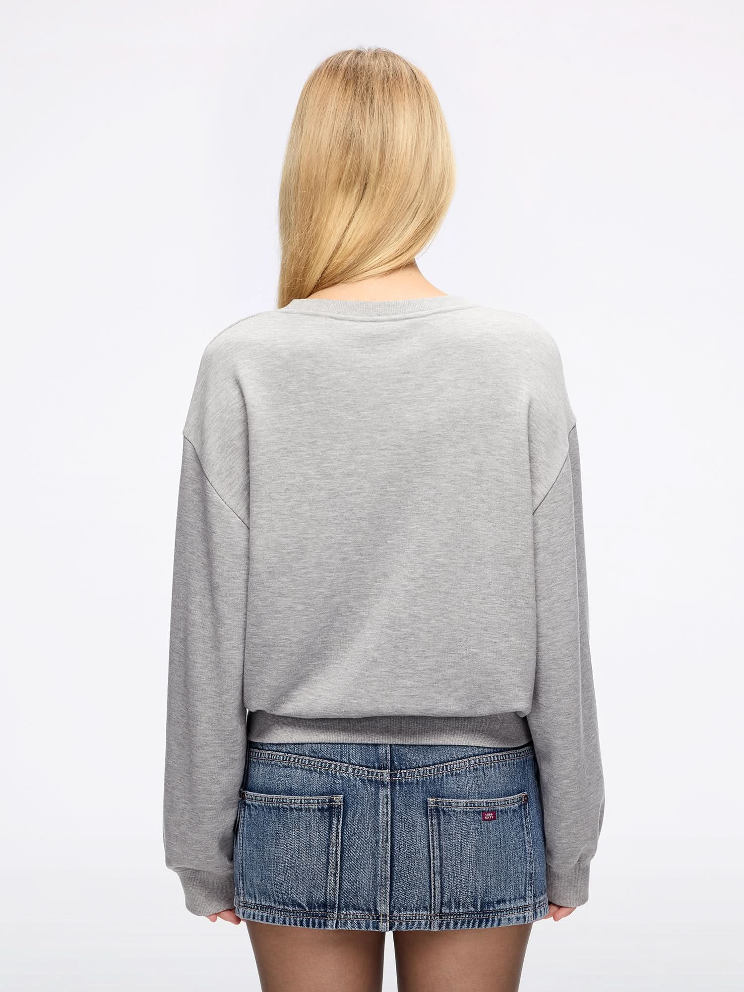 Crew Neck Printed Sweatshirt