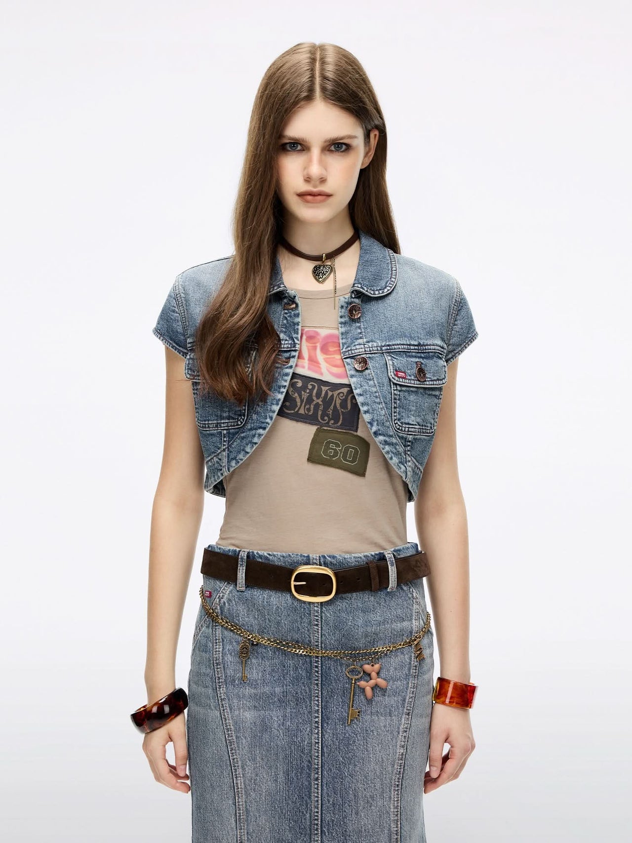 Cropped Denim Jacket