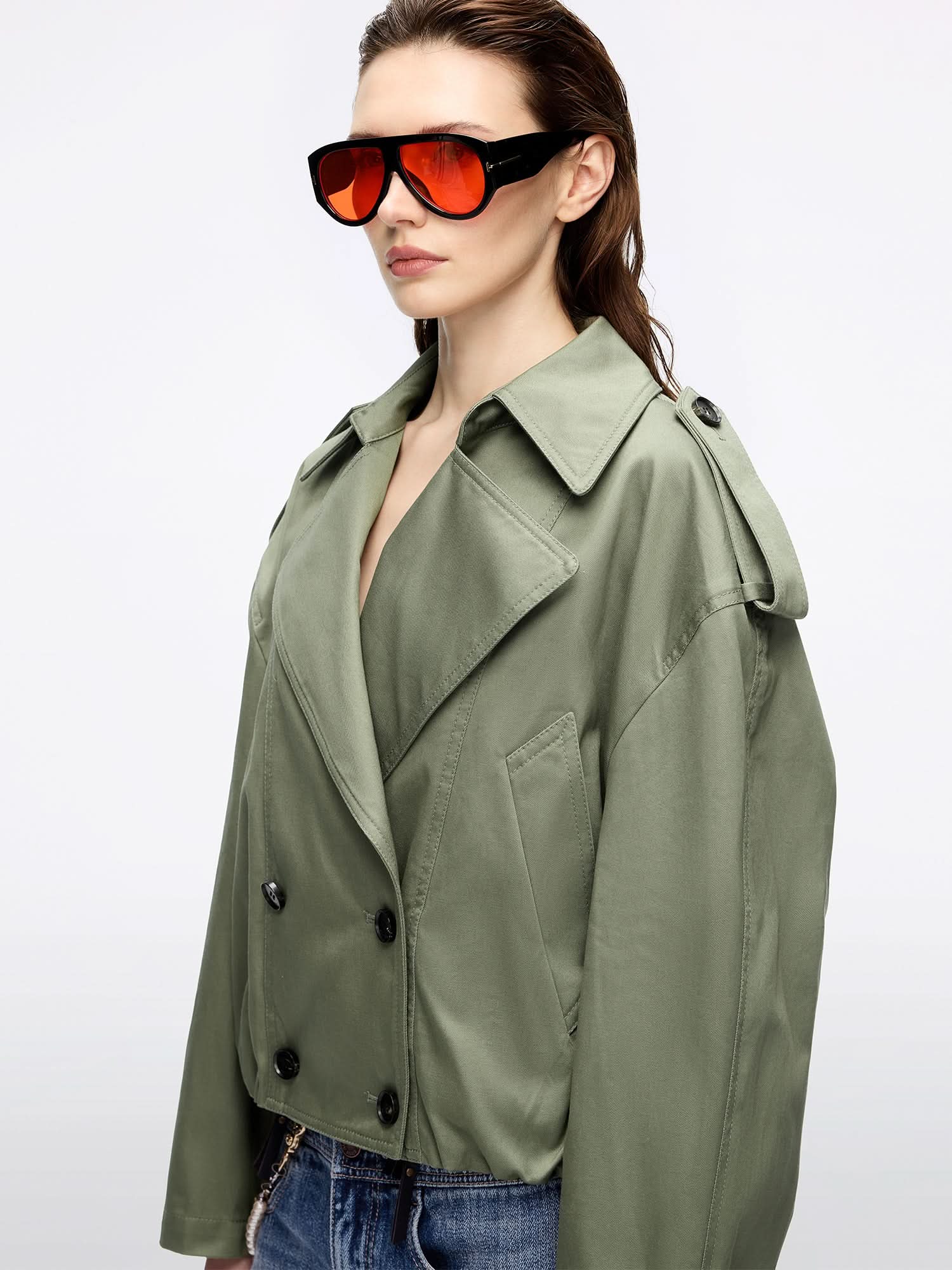 Loose-Fit Trench Coat