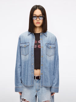 Distressed Denim Shirt
