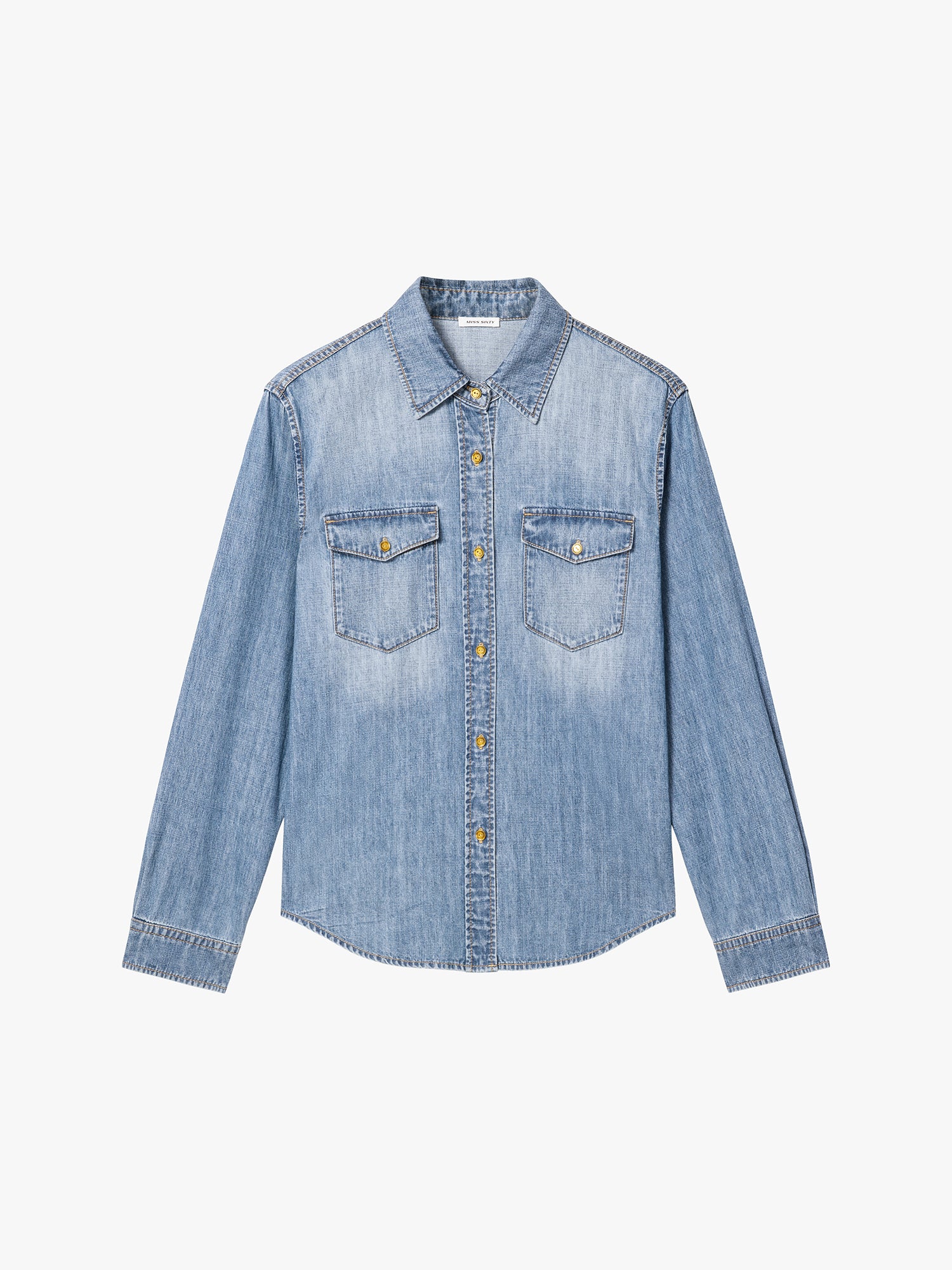 Distressed Denim Shirt