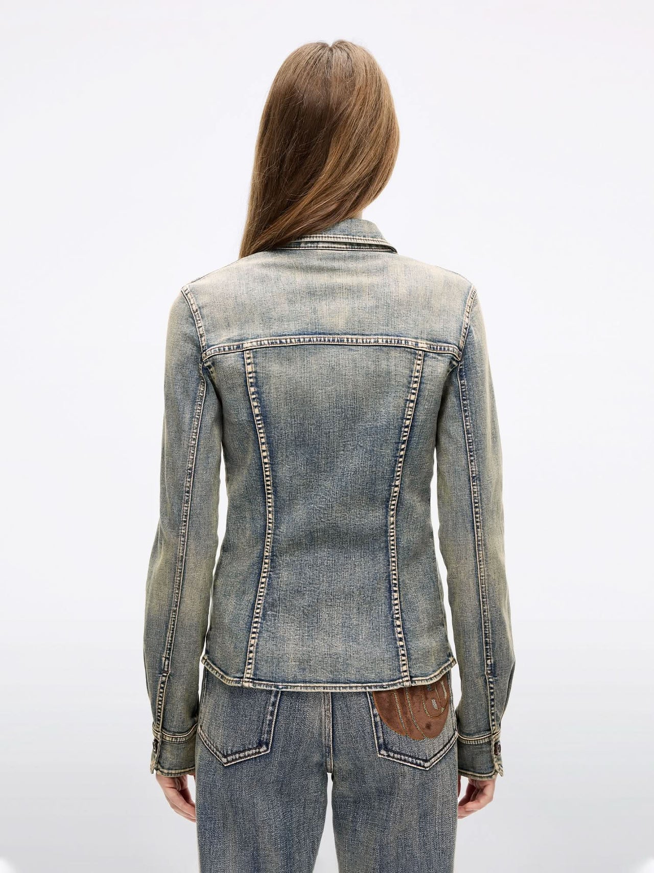 Patchwork Denim Shirt