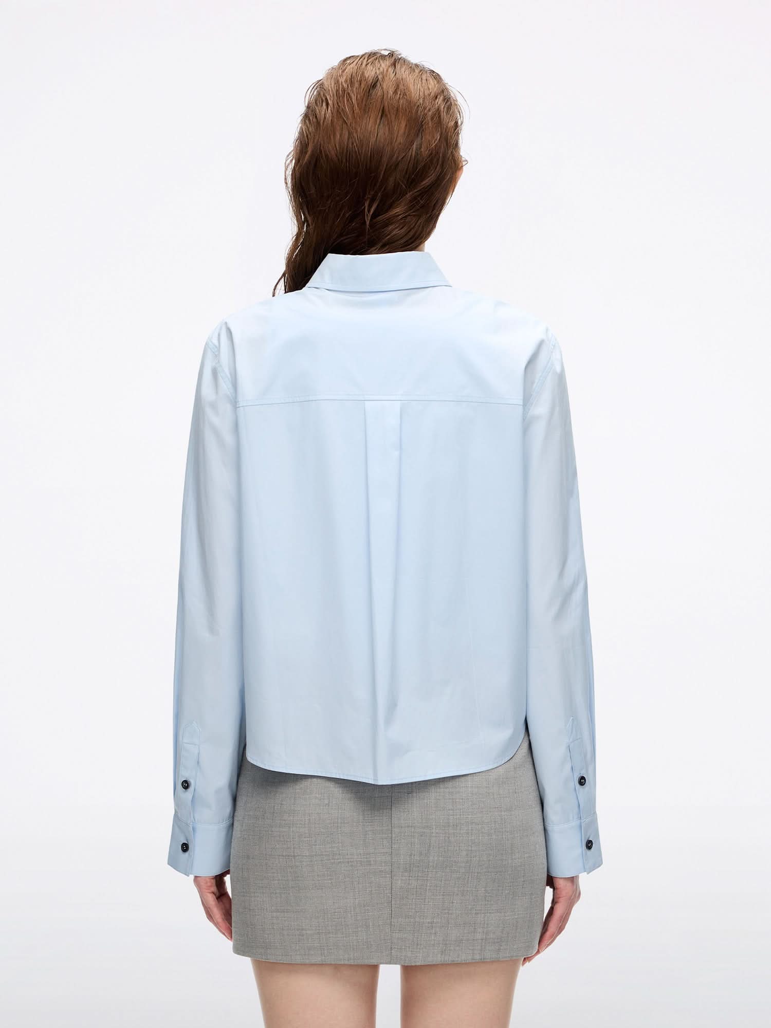 Lip Print Embroidered Shirt