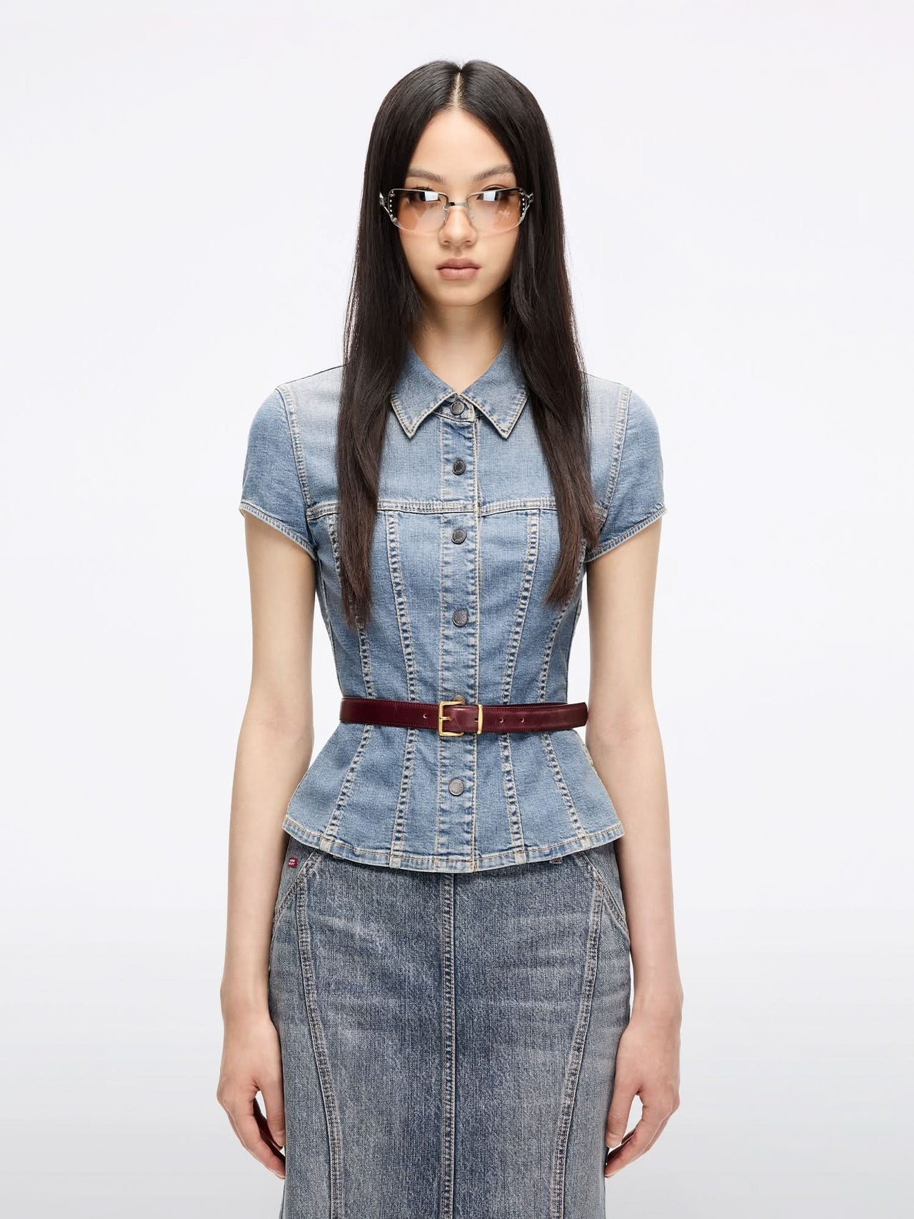 Fitted Denim Shirt
