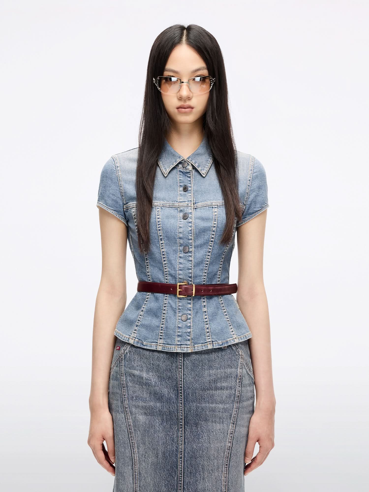 Fitted Denim Shirt
