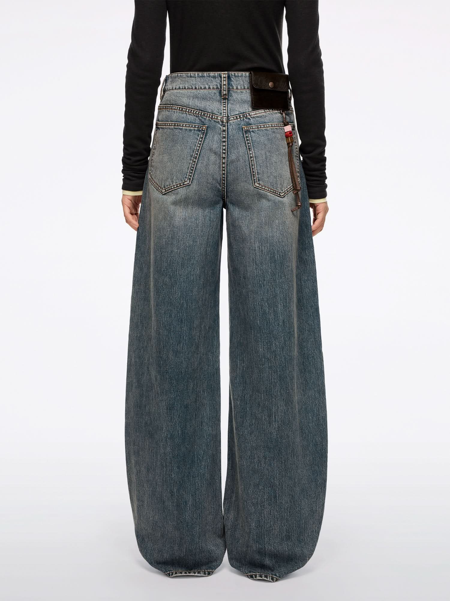 Scimitar Jeans With Decorative Accessory - MISS SIXTY
