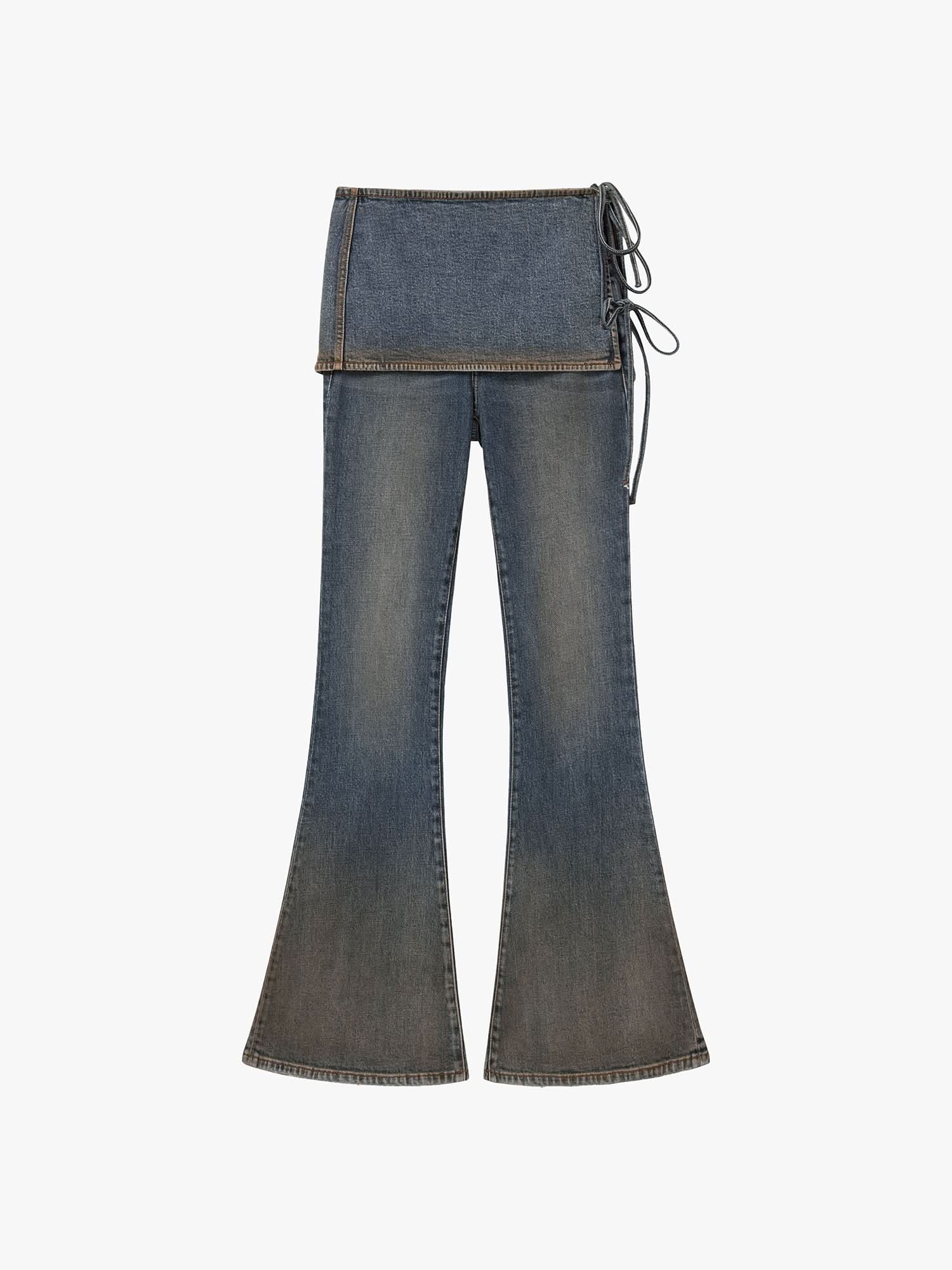 Layered Flared Jeans