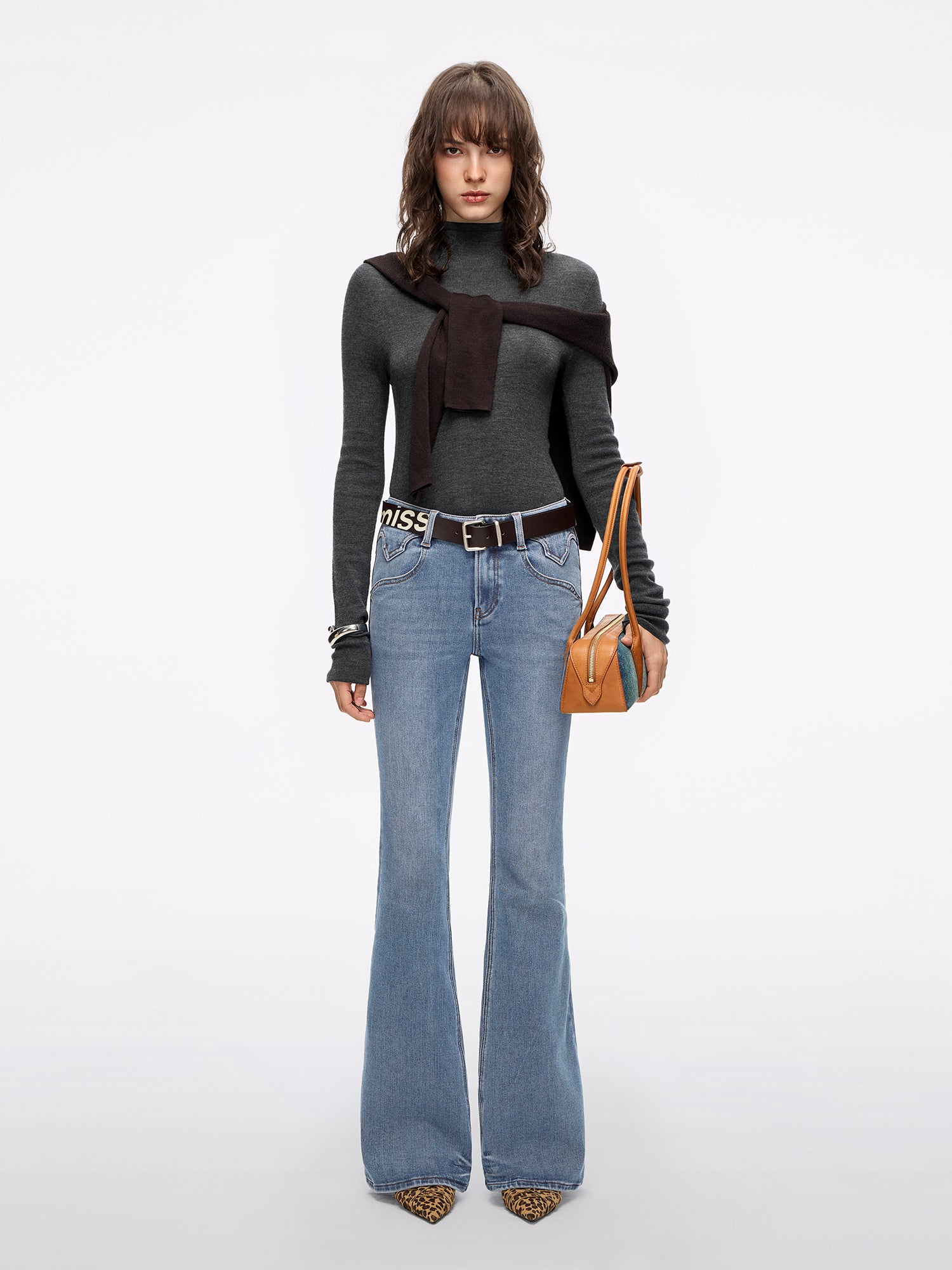 Slim Flared Jeans-BELLA