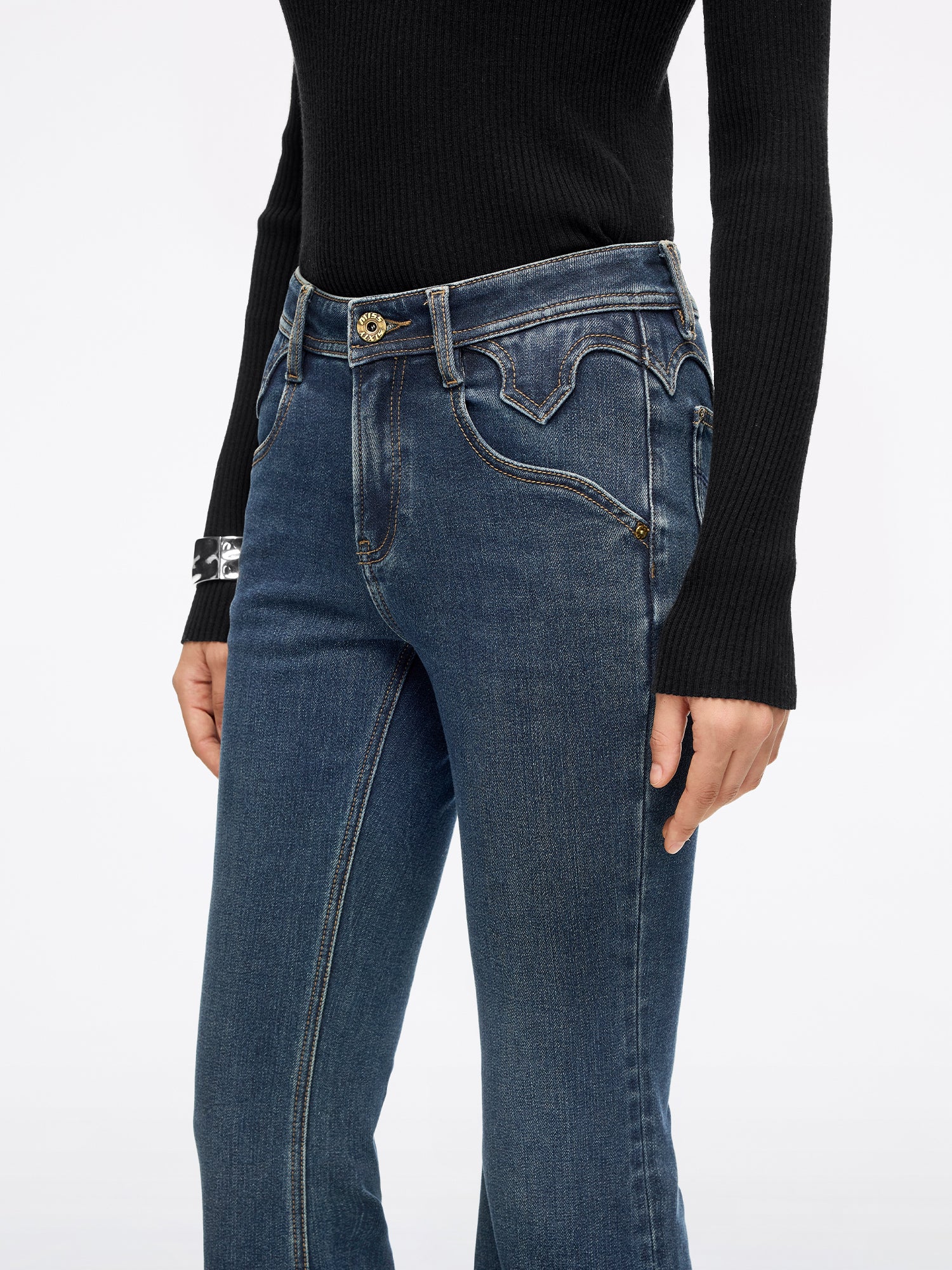 Slim Flared Jeans-BELLA