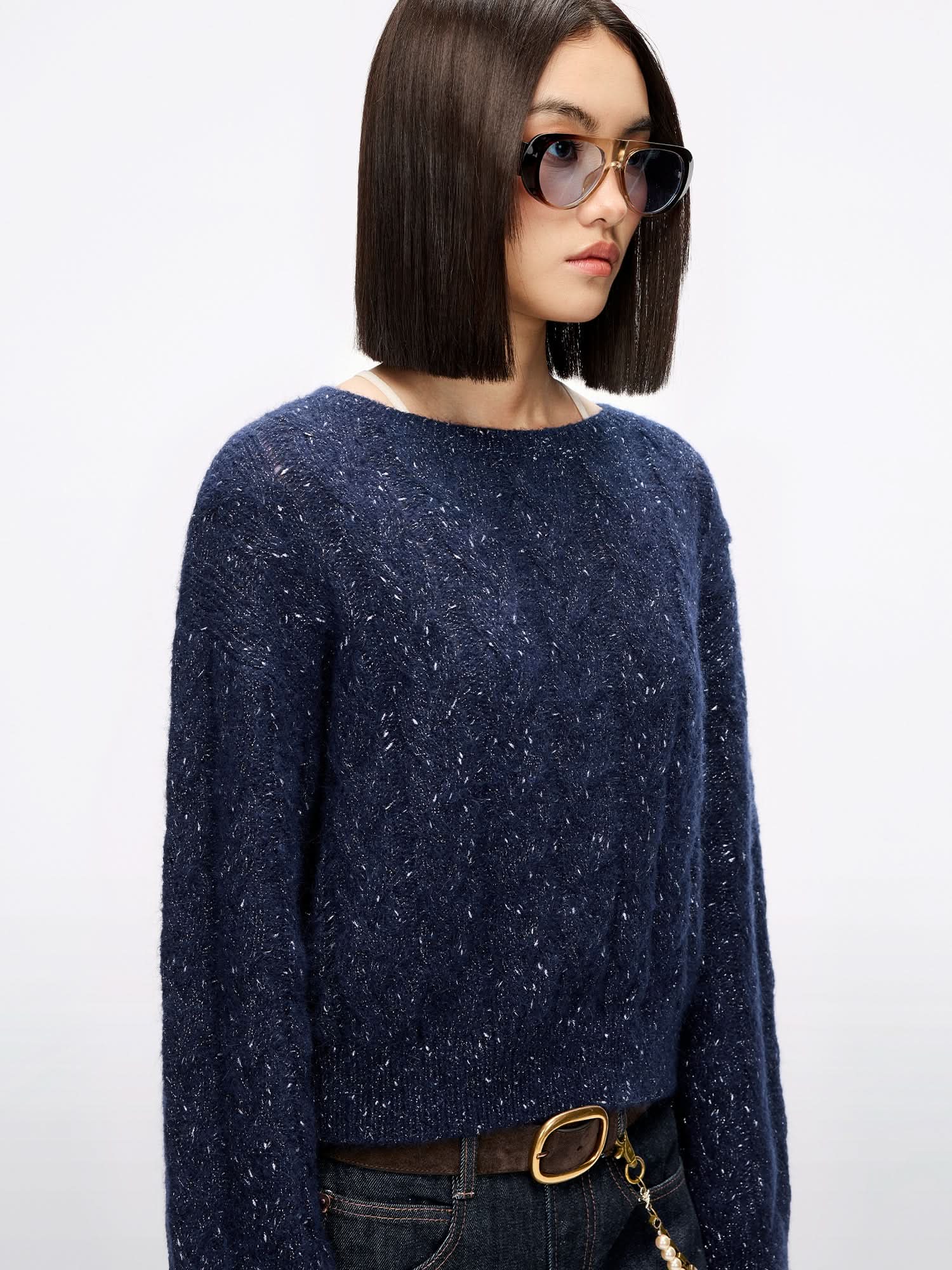 Alpaca Yarn Knit Top