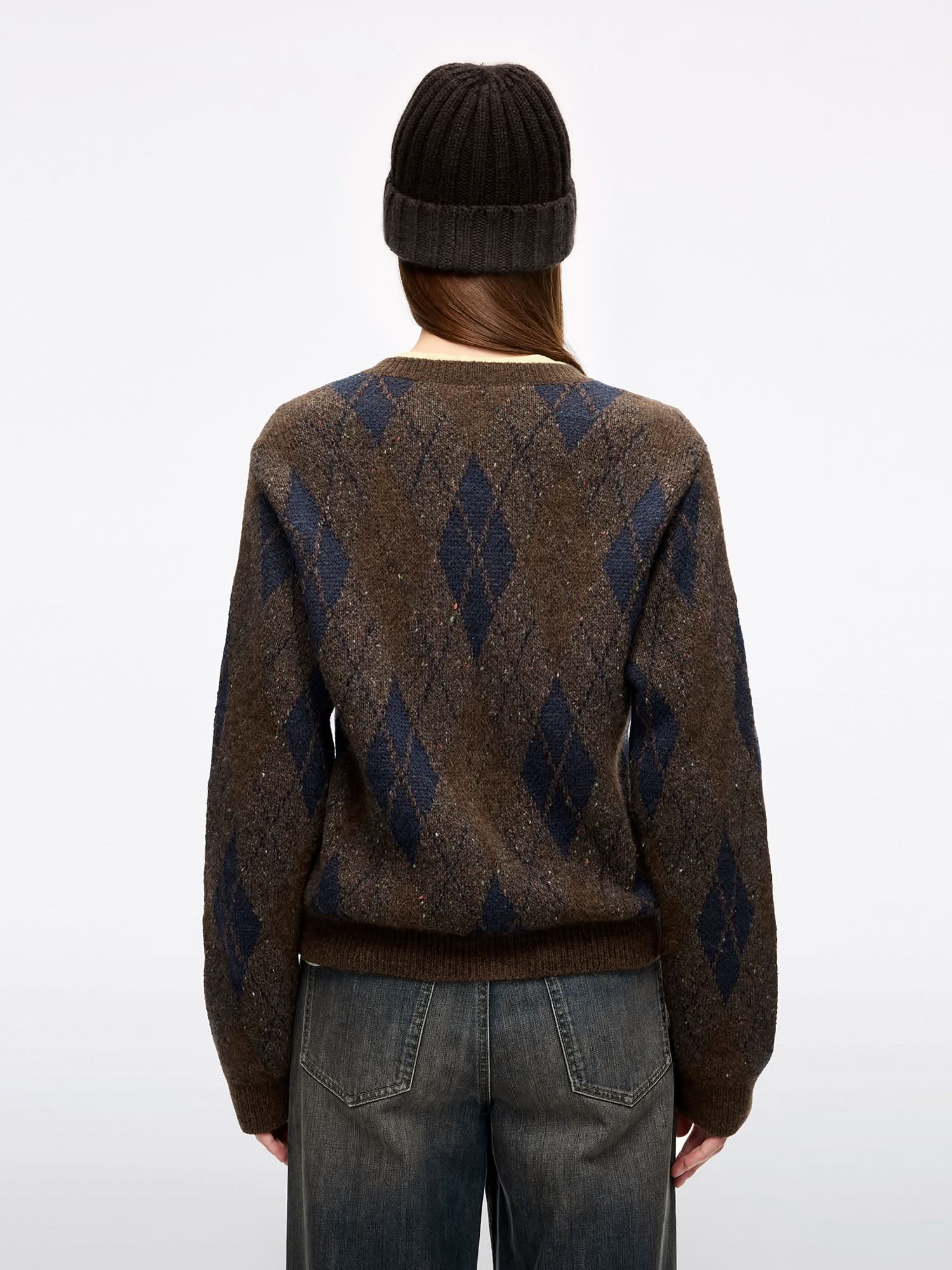 Alpaca-Blend Knit Cardigan