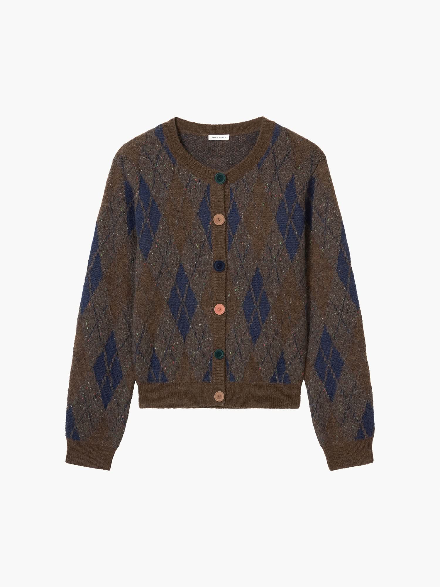 Alpaca-Blend Knit Cardigan