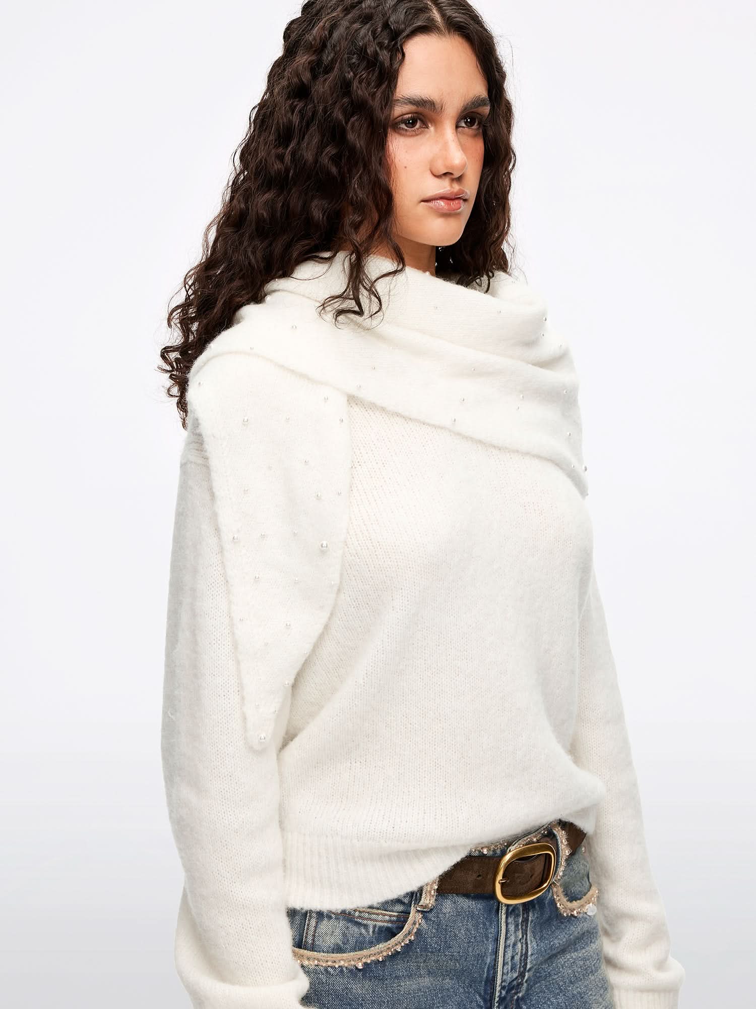 Shawl Knit Top