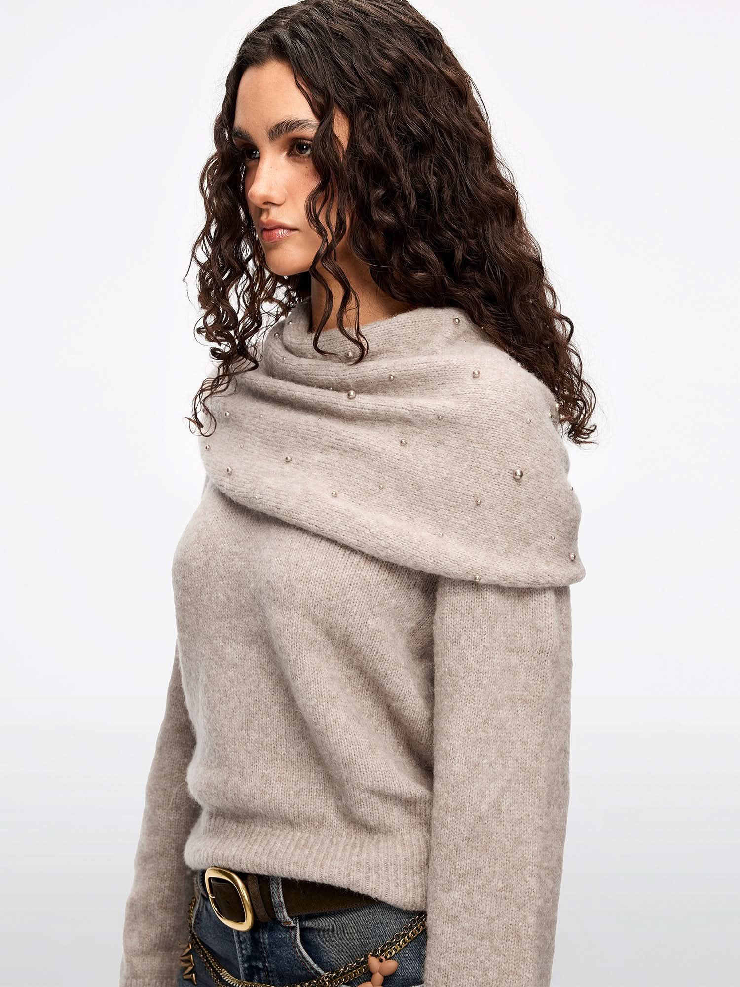 Shawl Knit Top