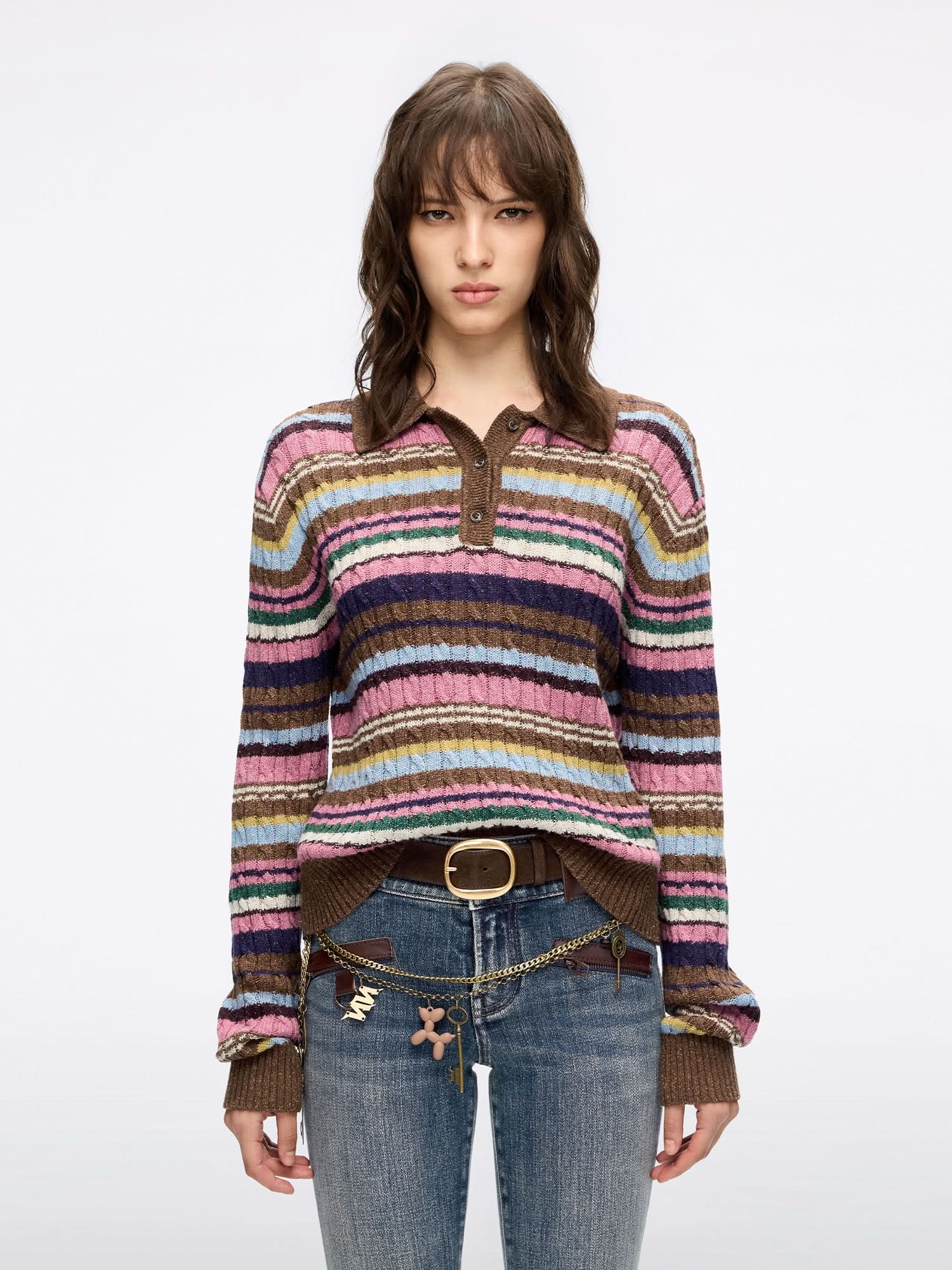 Striped Knit Sweater
